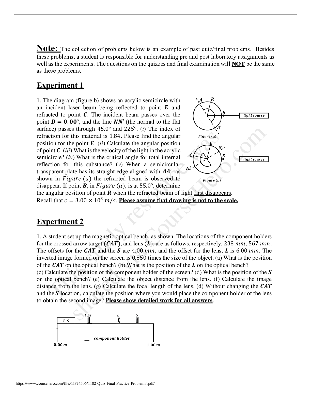 Preview image of MATH 4364 1102_Quiz-Final_Practice_Problems 2020(latest update) document