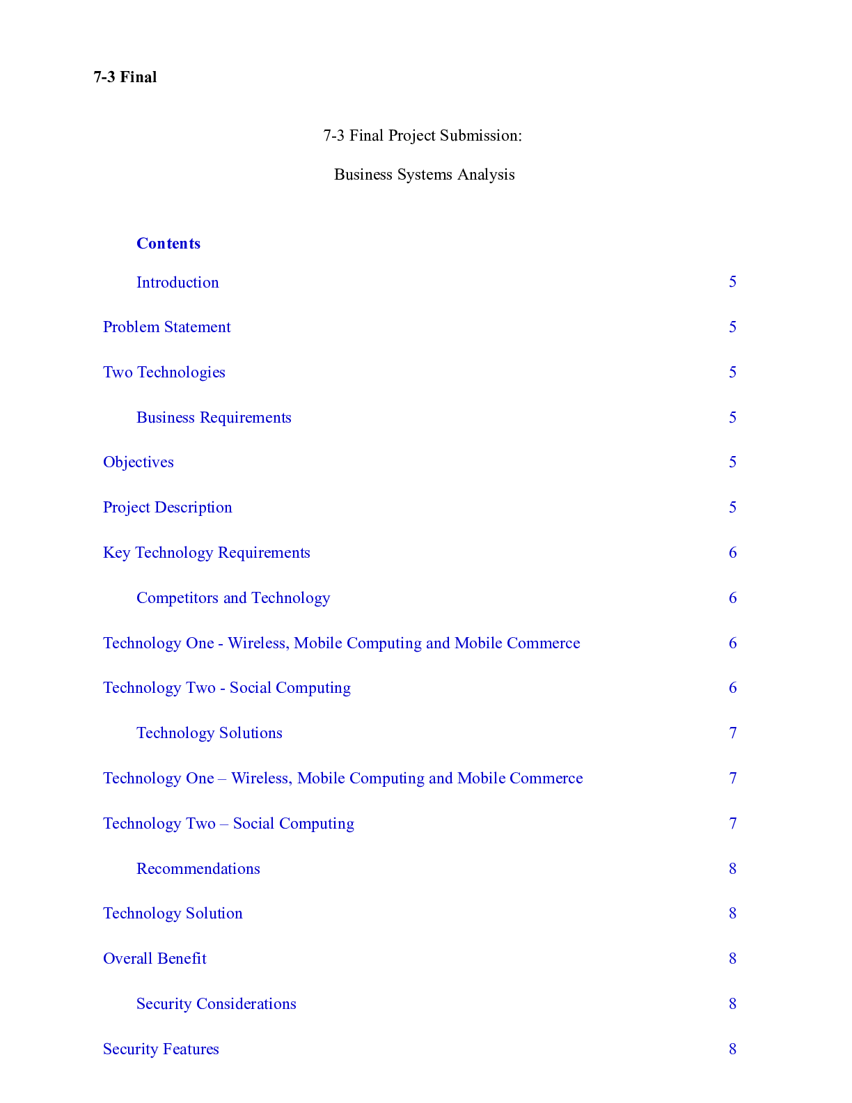 7 3 Final Project Submission Business Systems Analysis.docx 7-3 Final 7 ...
