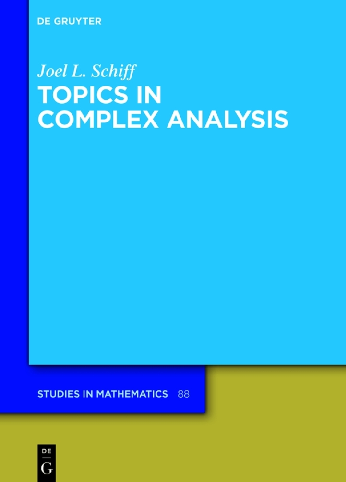 Preview of eBook Topics in Complex Analysis 1st Edition By  Joel L. Schiff