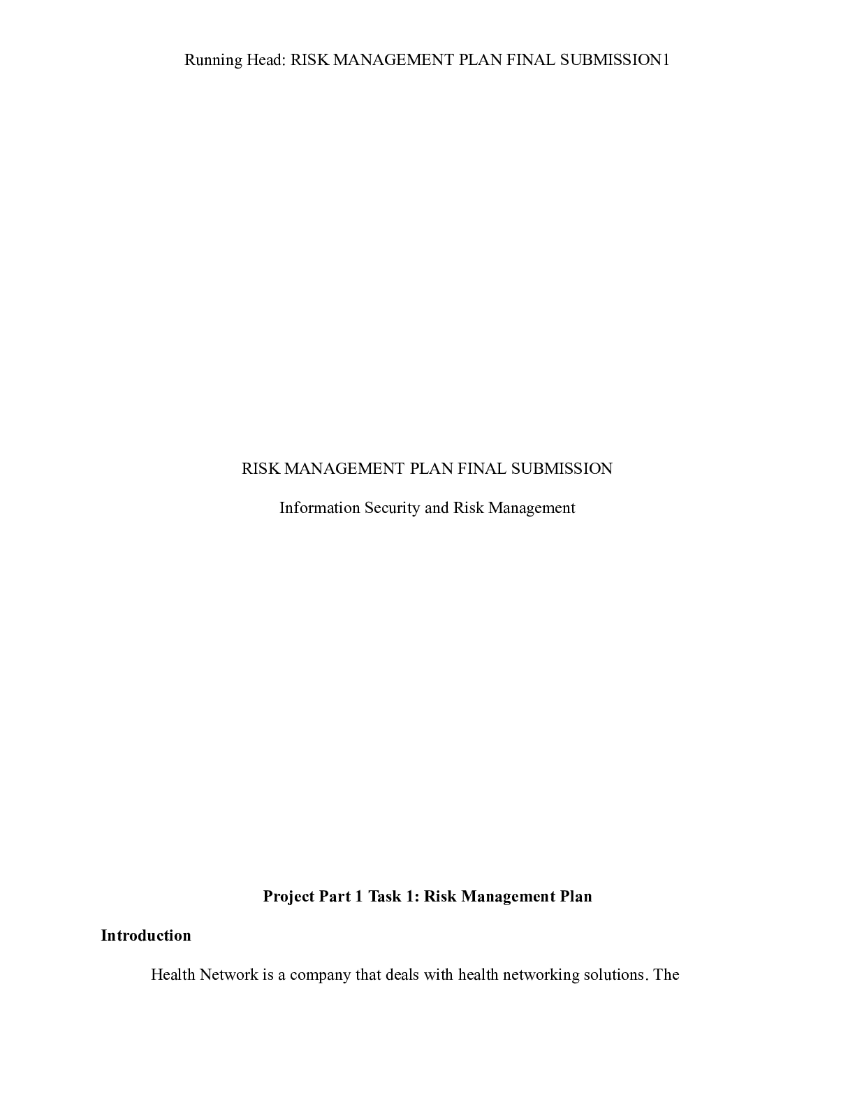 Final Risk Management RISK_MANAGEMENT_PLAN_FINAL_SUBMISSION.docx RISK MANAGEMENT PLAN FINAL ...