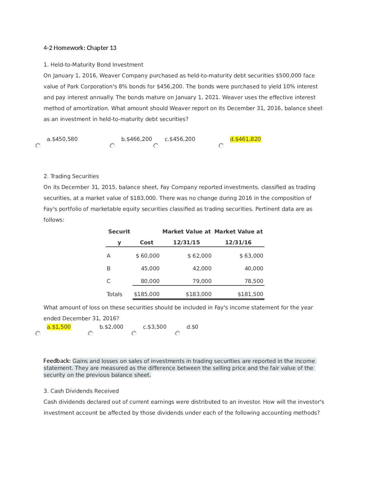 Preview image of ACC 308 4-2 Homework - Chapter 13 document