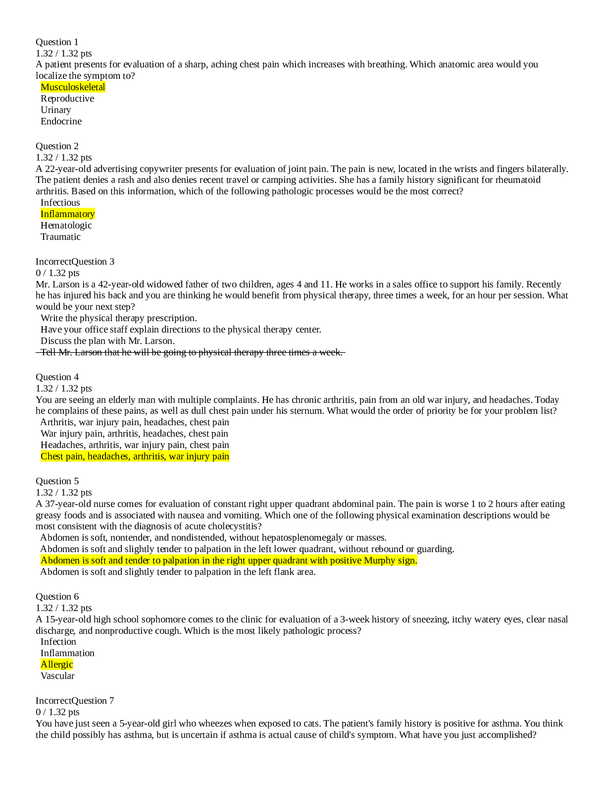 Preview of NU 518-exam 1-with 100% verified answers -2022