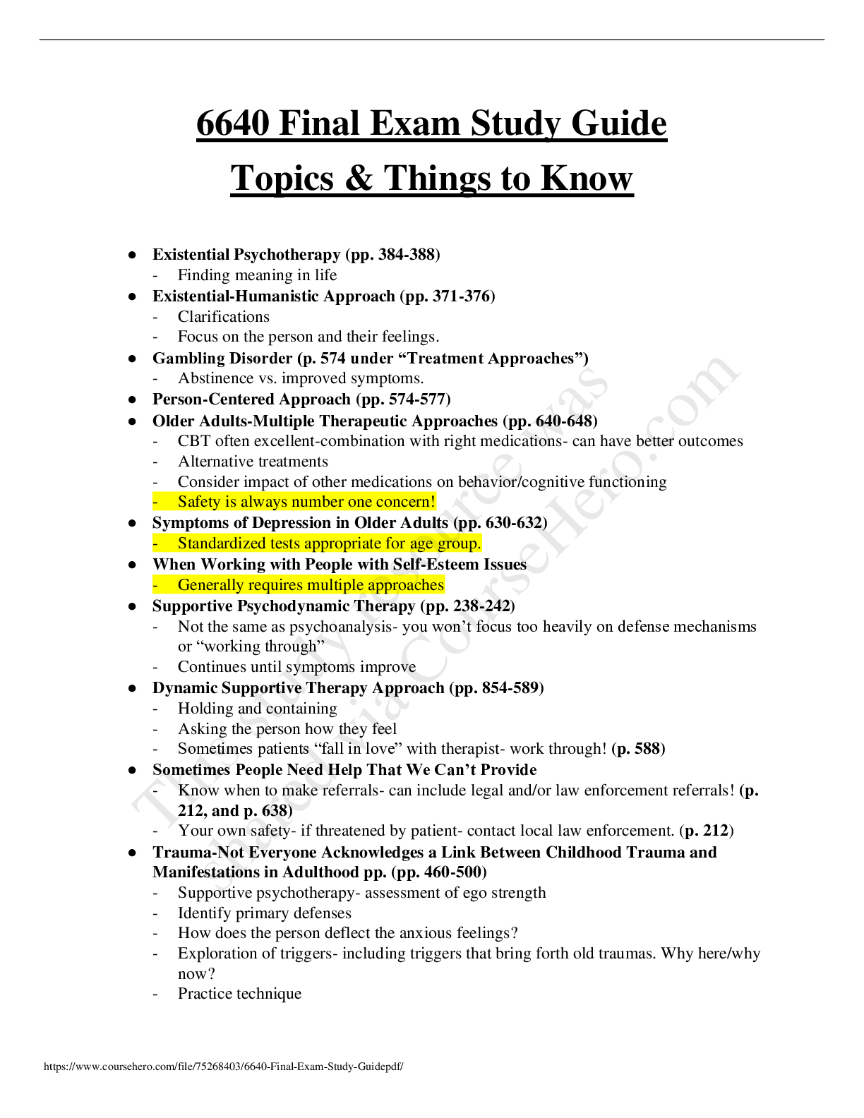 Preview image of NRNP 6640 STUDY GUIDE document