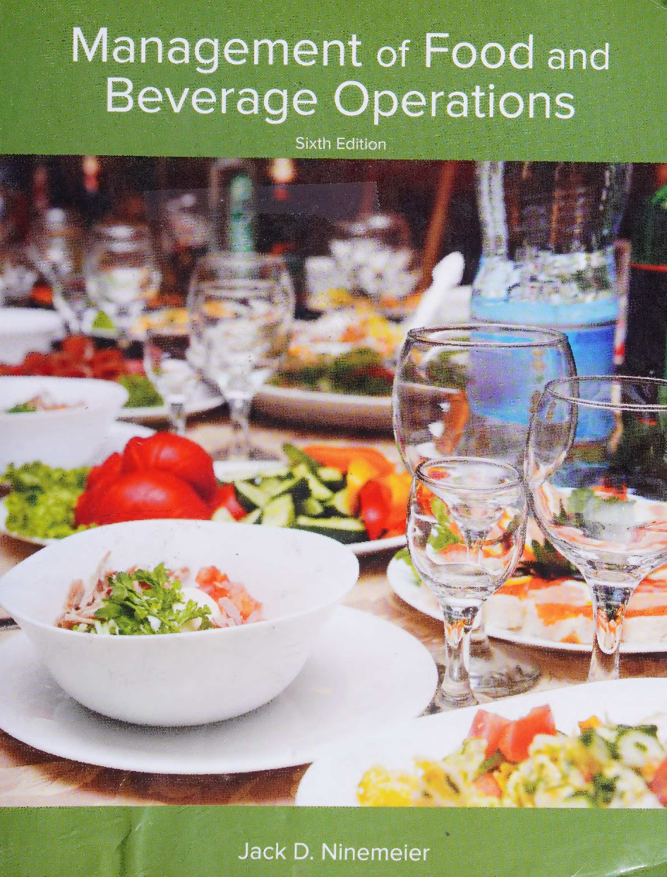 Recommended document preview for Management of Food and Beverage Operations 6th Edition By Jack Ninemeier eBook EPUB PDF