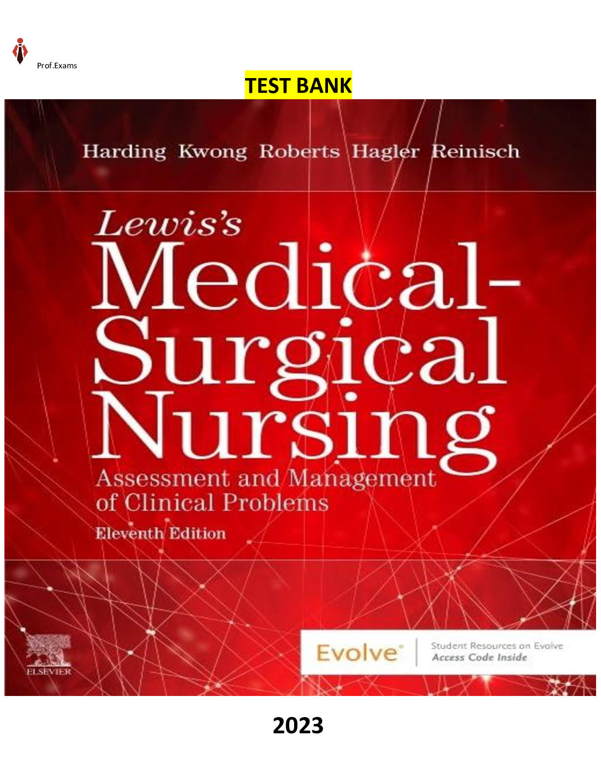 Preview image for Test Bank for Lewis Medical-Surgical Nursing 11th Edition by Mariann Harding,Jeffrey Kwong,Dottie Roberts,Debra Hagler & Courtney Reinisch-Latest, Complete & Elaborated