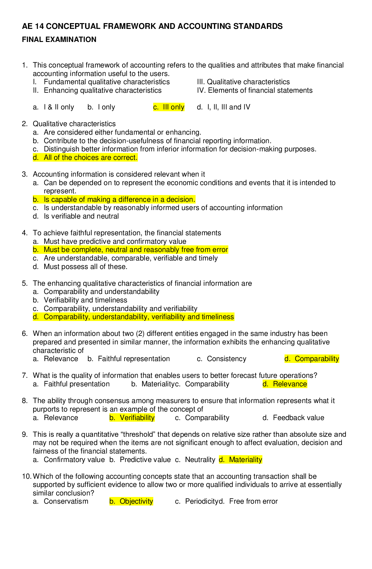 Preview image for ACCOUNTING 403- CONCEPTUAL FRAMEWORK AND ACCOUNTING STANDARDS FINAL EXAMINATION