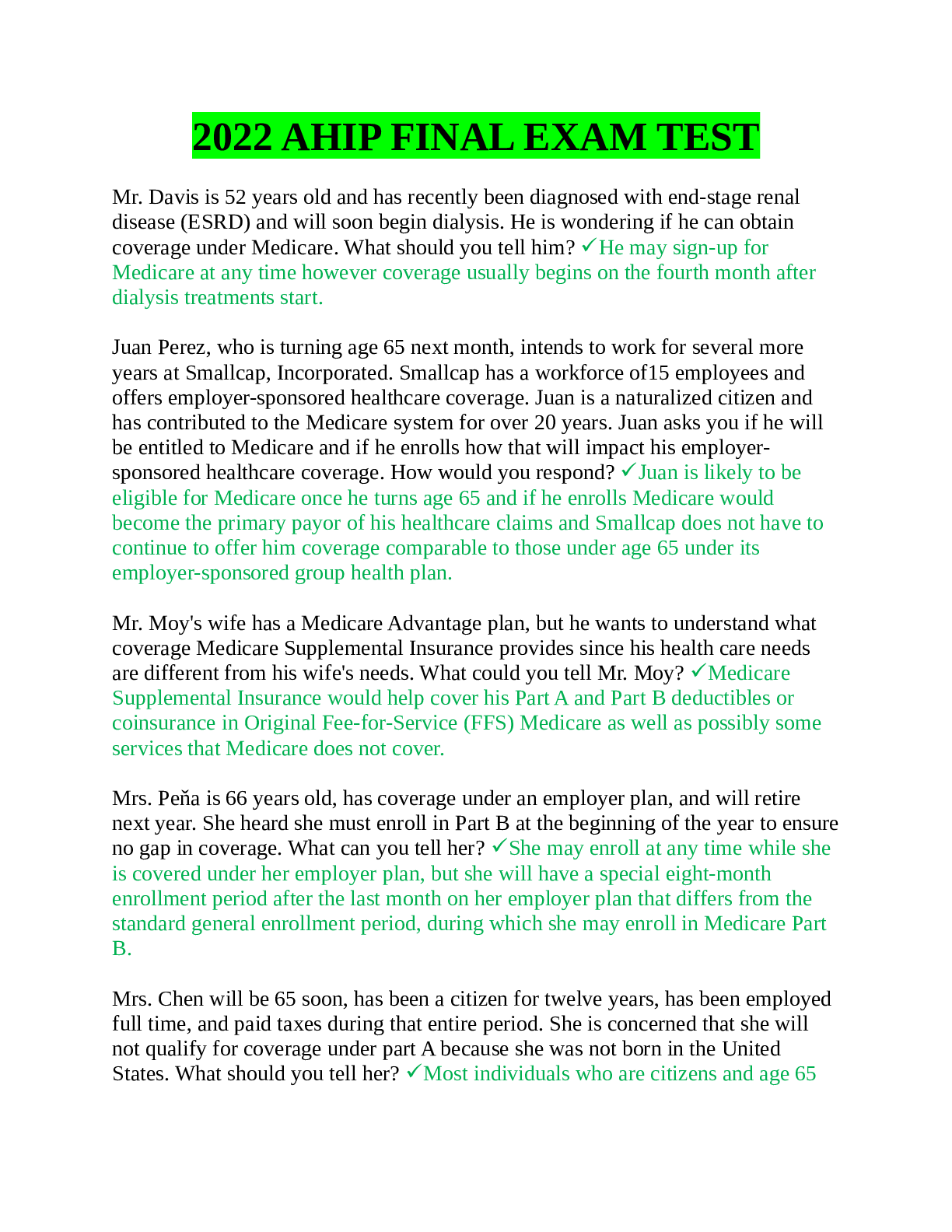 Preview image of AHIP_FINAL_EXAM_TEST.(NEWEST,UPDATED,2022) document