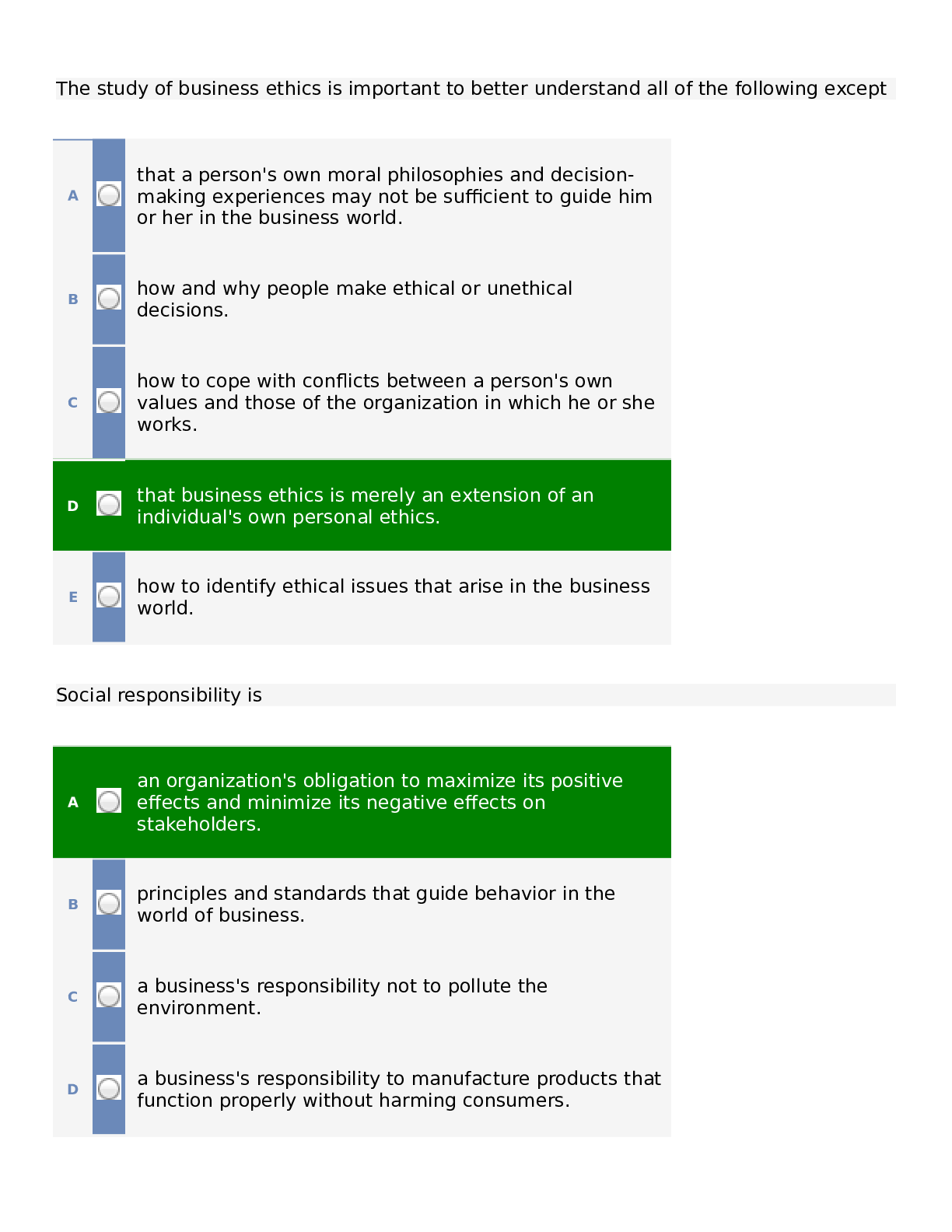 Preview image of ALC 4- Business Ethics Section 5 Developing a Effective Ethic Plan. (ANSWERED) document
