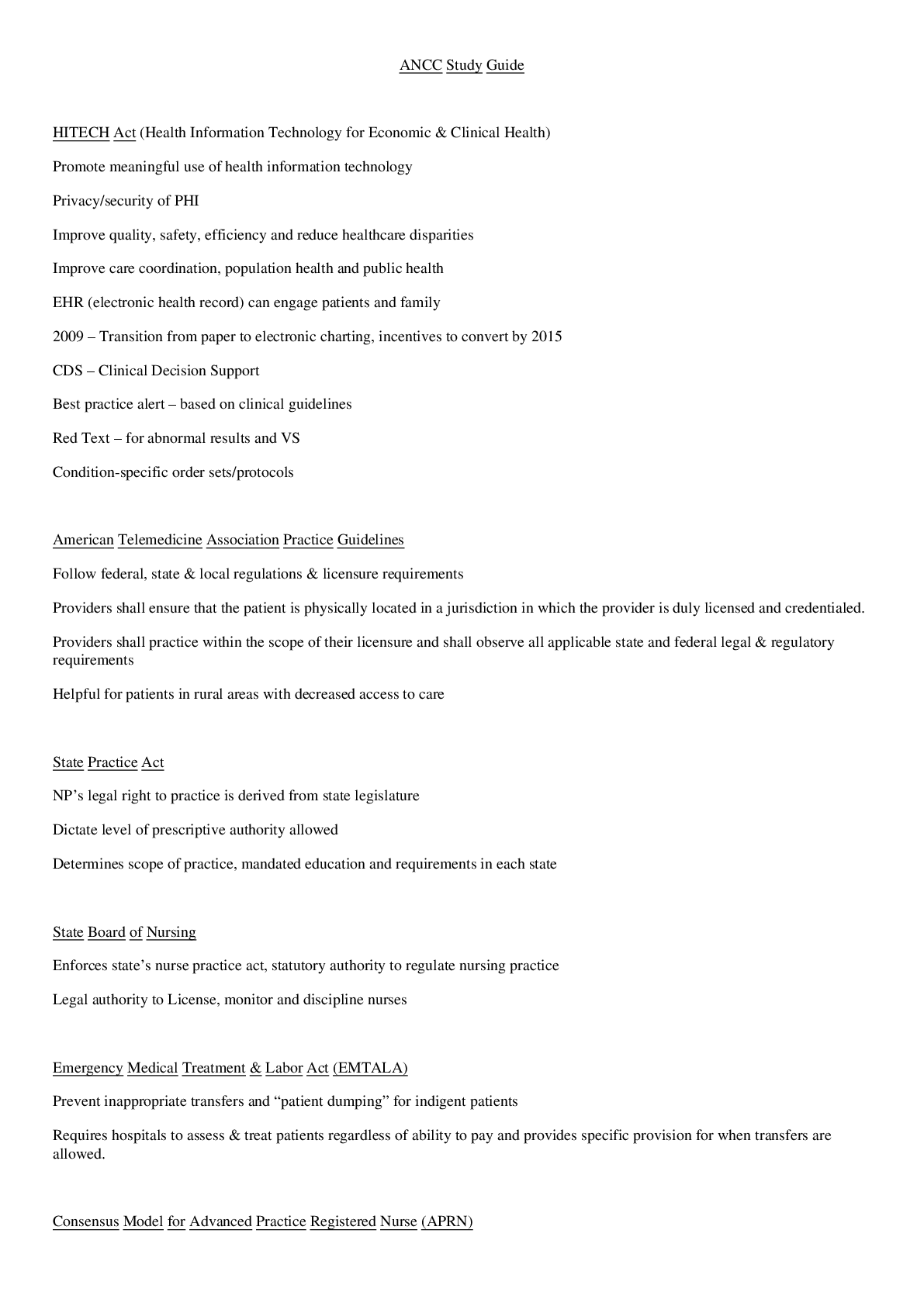 Preview image of NSG 6005 ANCC Study Guide_ LATEST,100% CORRECT document