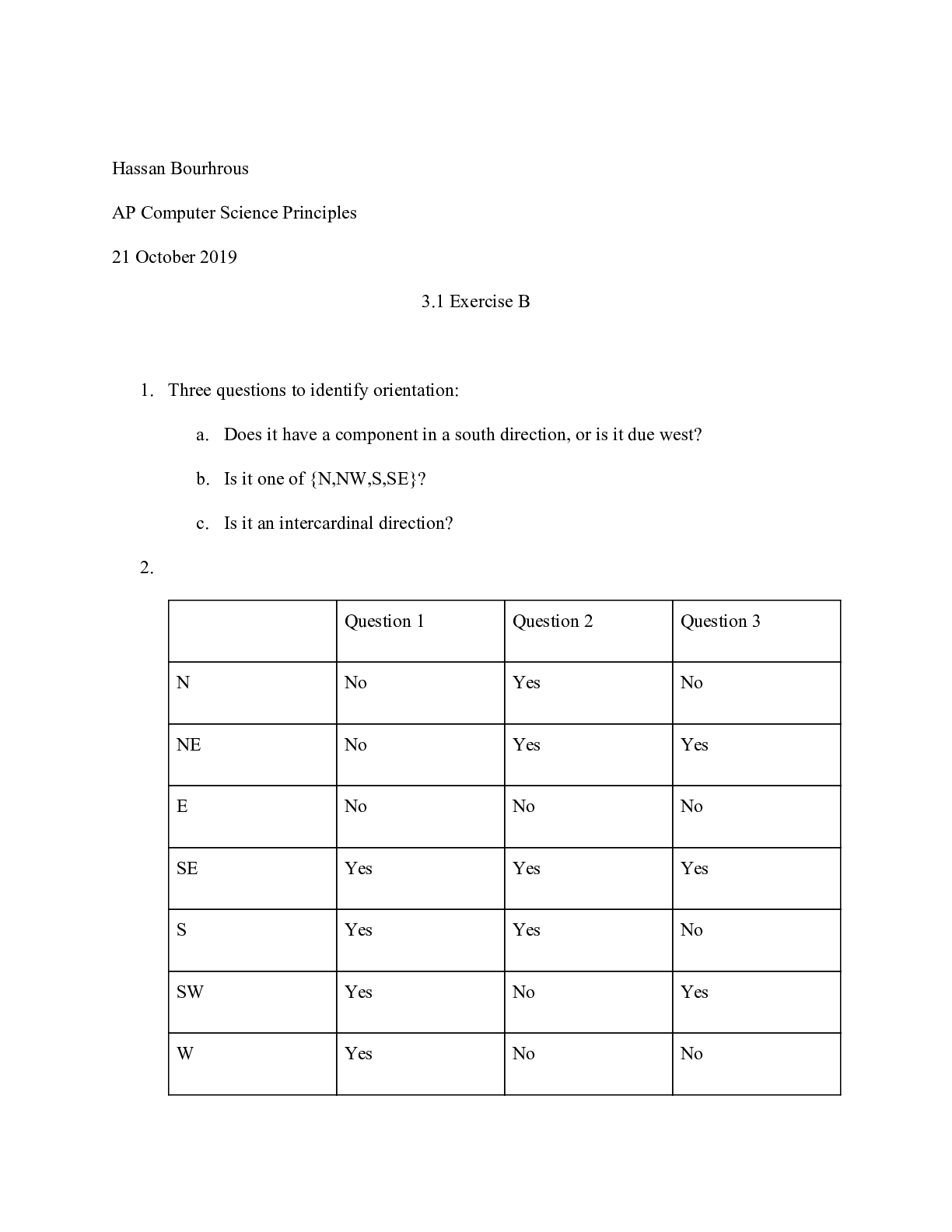 Preview image of Calloway County High Schoo lCOM 223 AP Computer Science Principles_ 3.1 Exercise B document