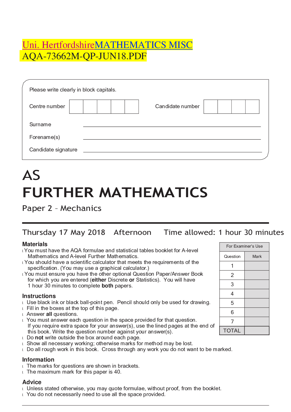 Preview image of AQA-73662M-QP-JUN18.PDF document