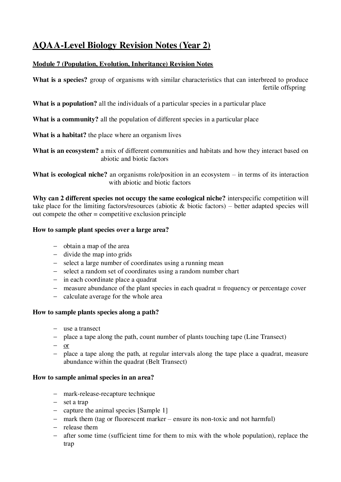 Preview image of AQA-A-Level-Biology-Revision-NotesQAs-New-Spec-Year-2.pdf. document