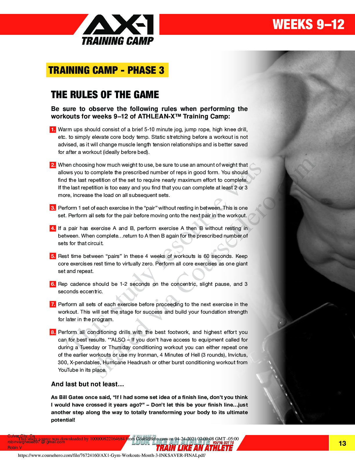 Preview image of TRAINING CAMP - PHASE 3-WEEKS 9–12 document