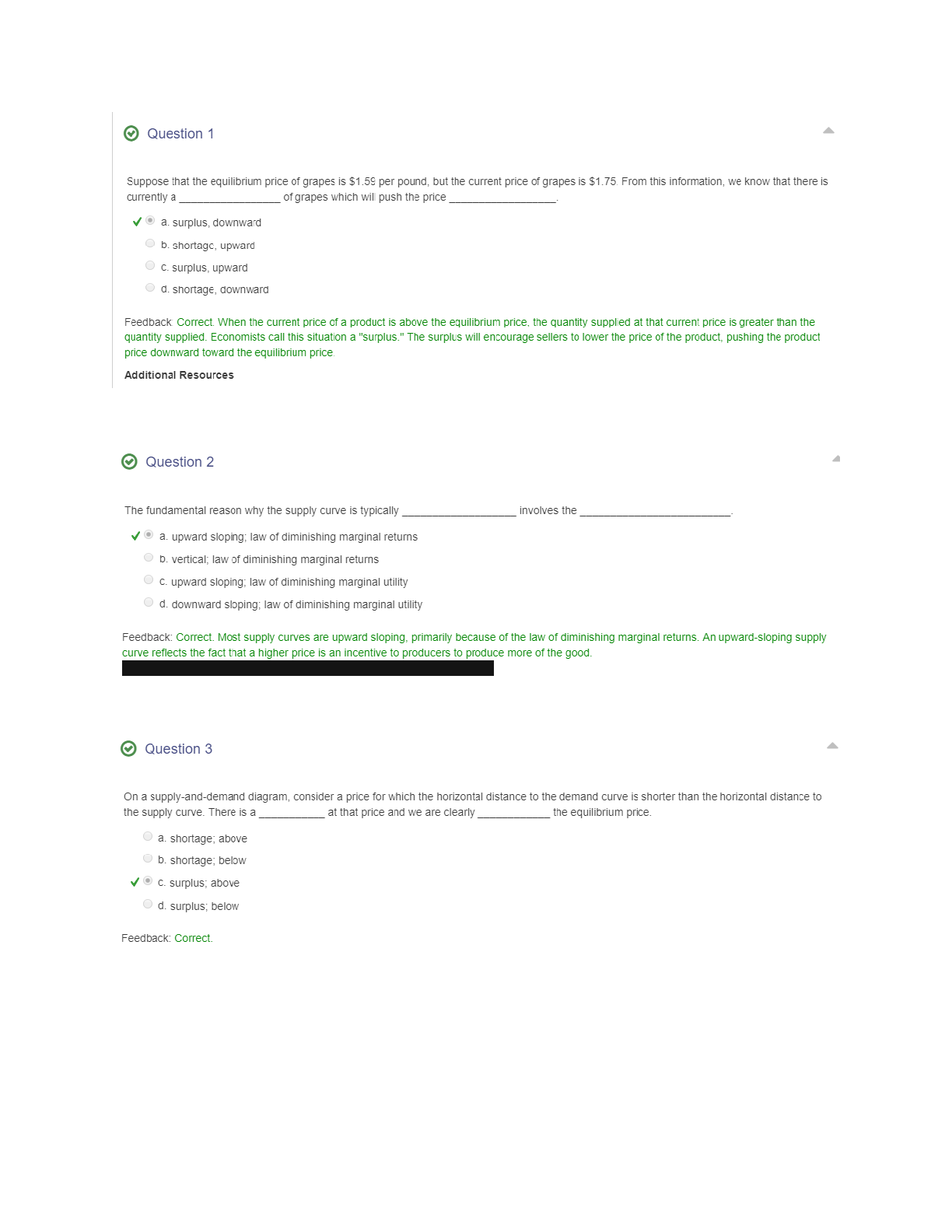 Preview image for ECONOMICS 200 Adaptive Test Chapter 3