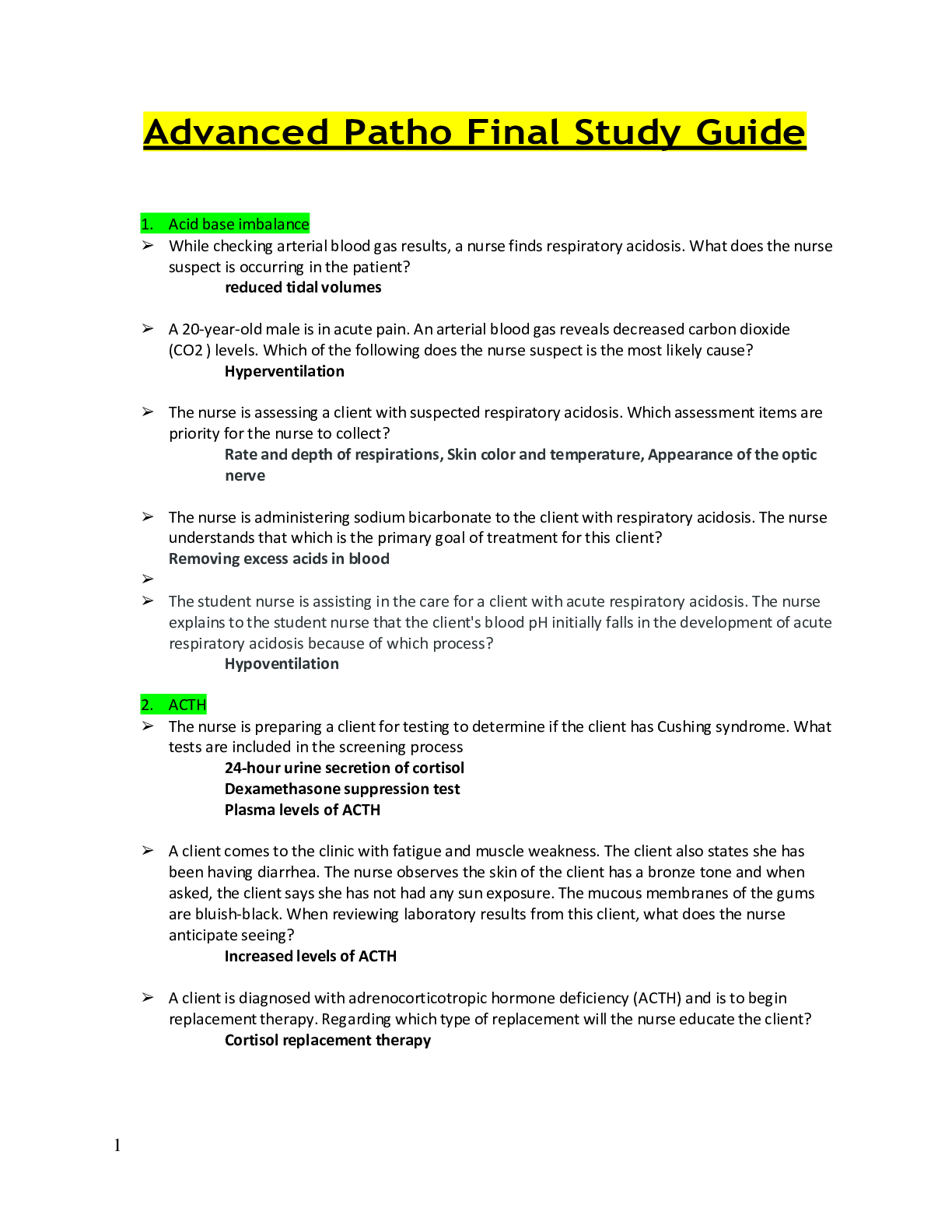 Preview image for Advanced Patho Final Study Guide