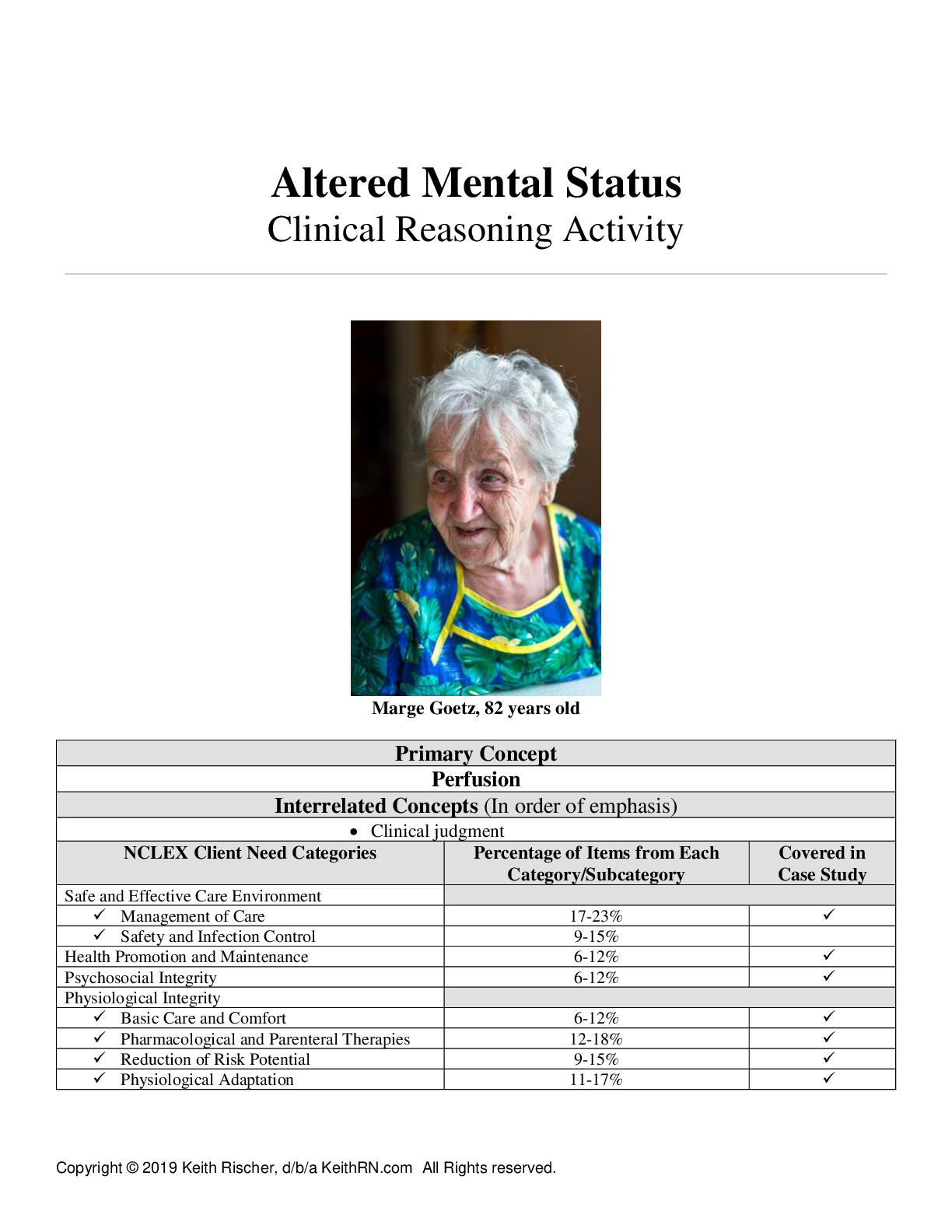 Preview image of NUR 171Altered Mental Status. Nursing2. document