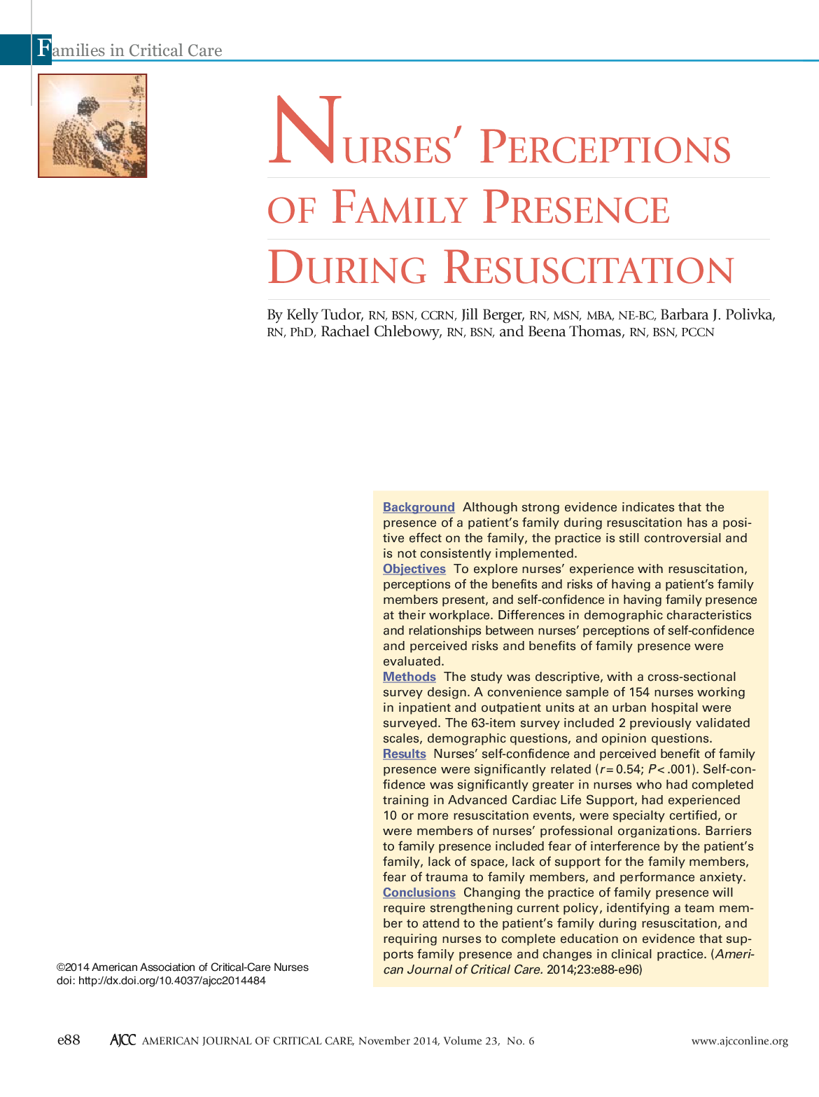 Preview of Chamberlain College of Nursing - NR 500 500Article for Discussion 1