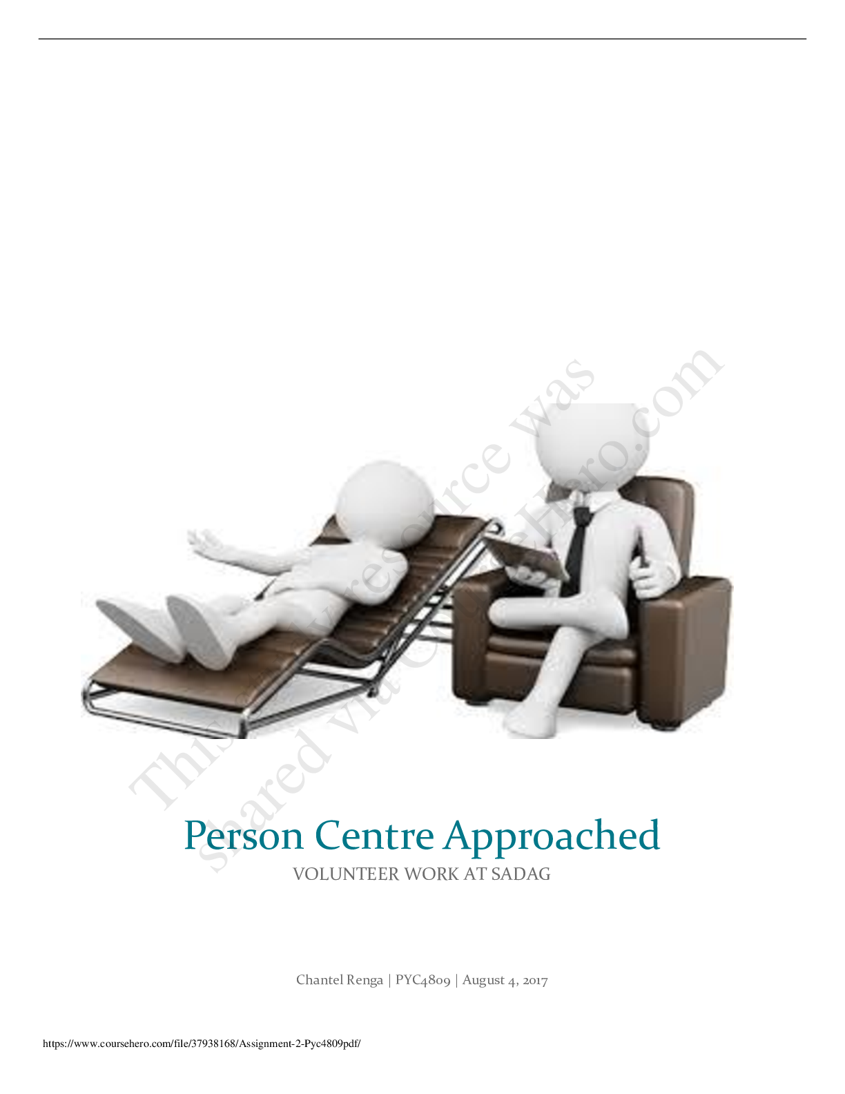 Preview image of Assignment 2 Pyc4809.docx - Person Centre Approached....Homework Help document