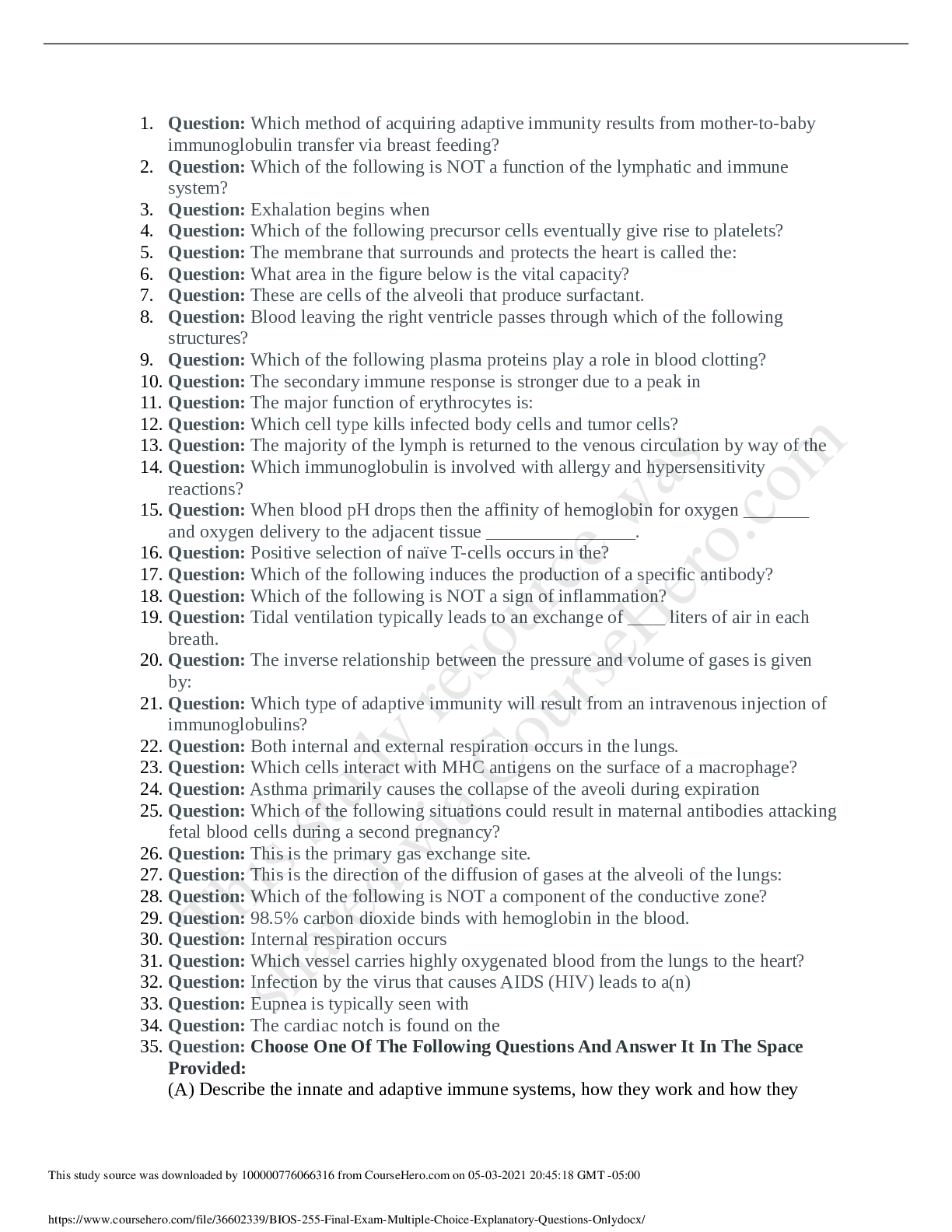 Preview image of BIOS_255_Final_Exam__Multiple_Choice___Explanatory_Questions_Only.docx.pdf document