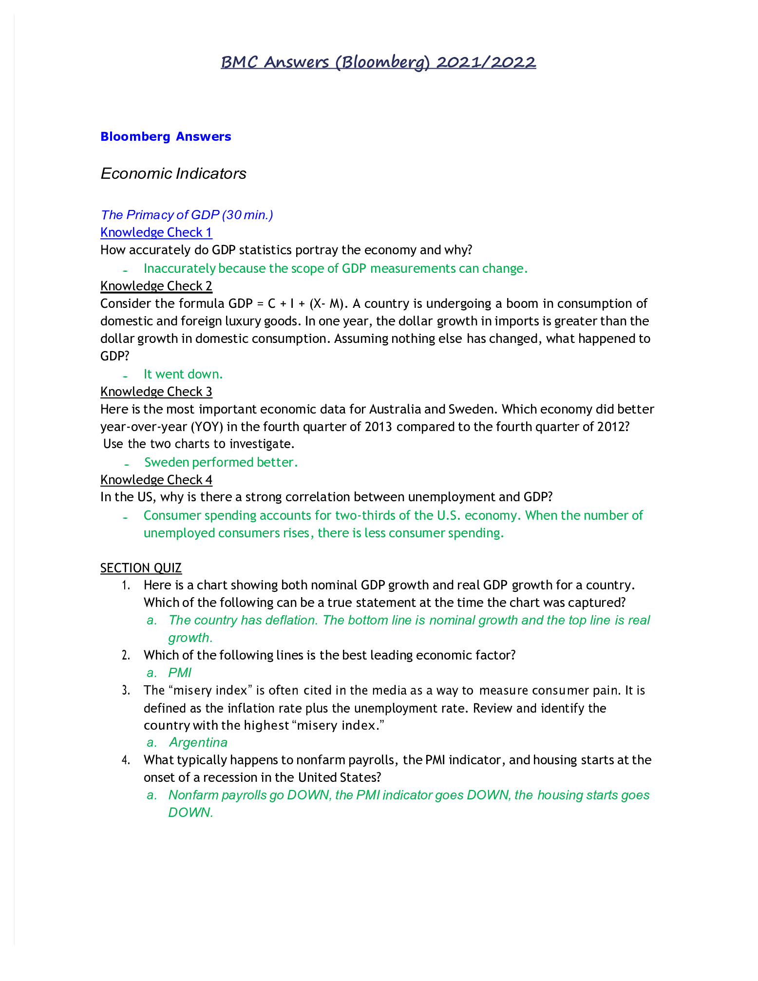 BMC Answers (Bloomberg) 2022/2021 – Scholarfriends - Scholarfriends