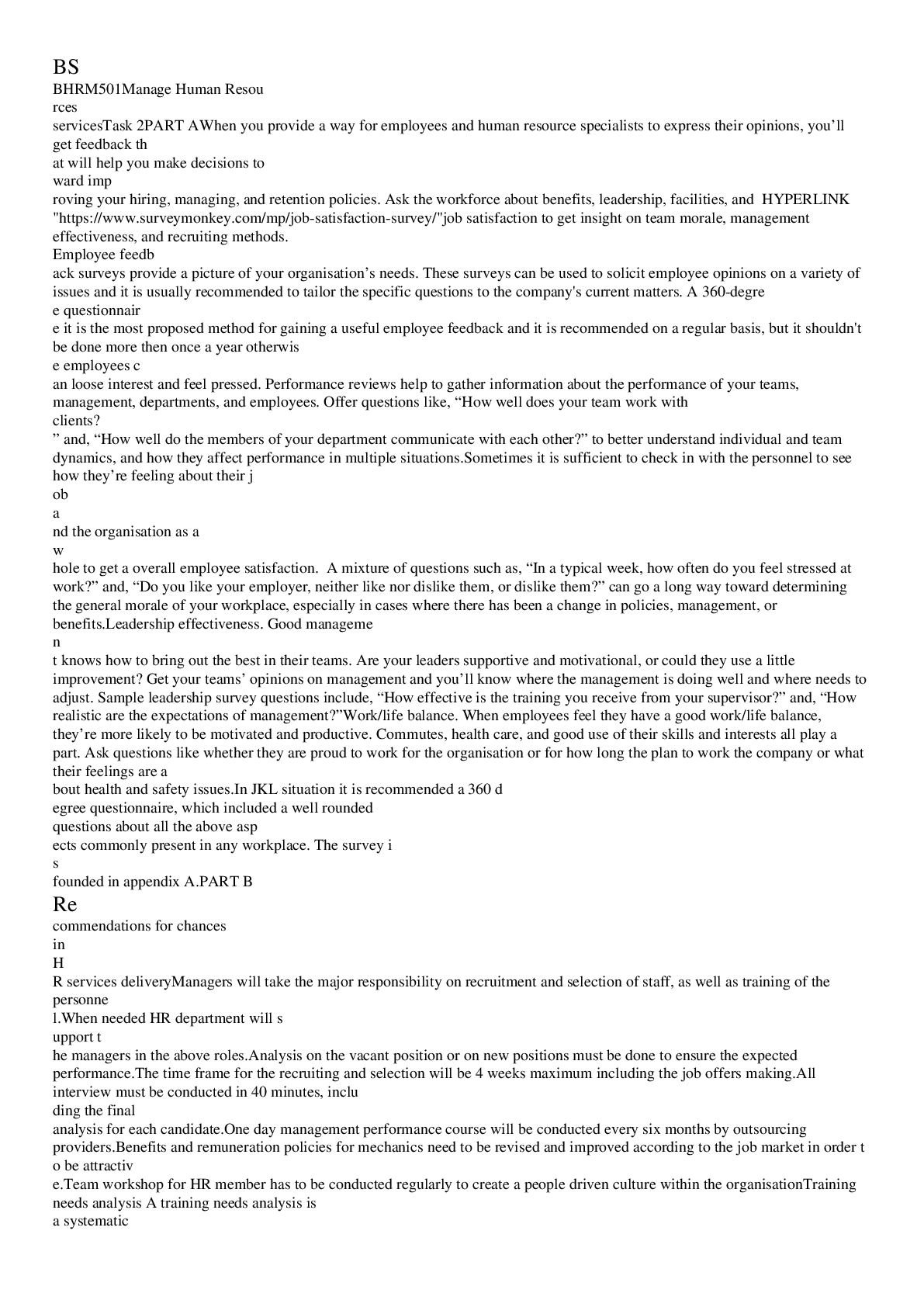 Preview image of [Solved] BSBHRM 501 Task 2 Manage HR services document