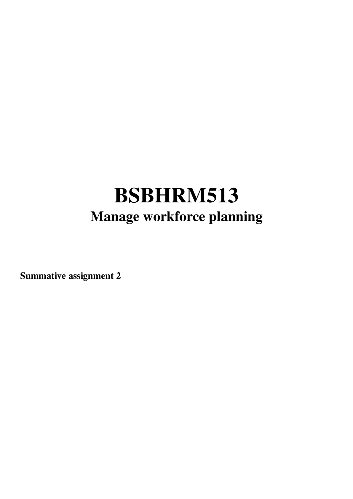 Preview image of [Solved] BSBHRM513 Summative assignment 1 document