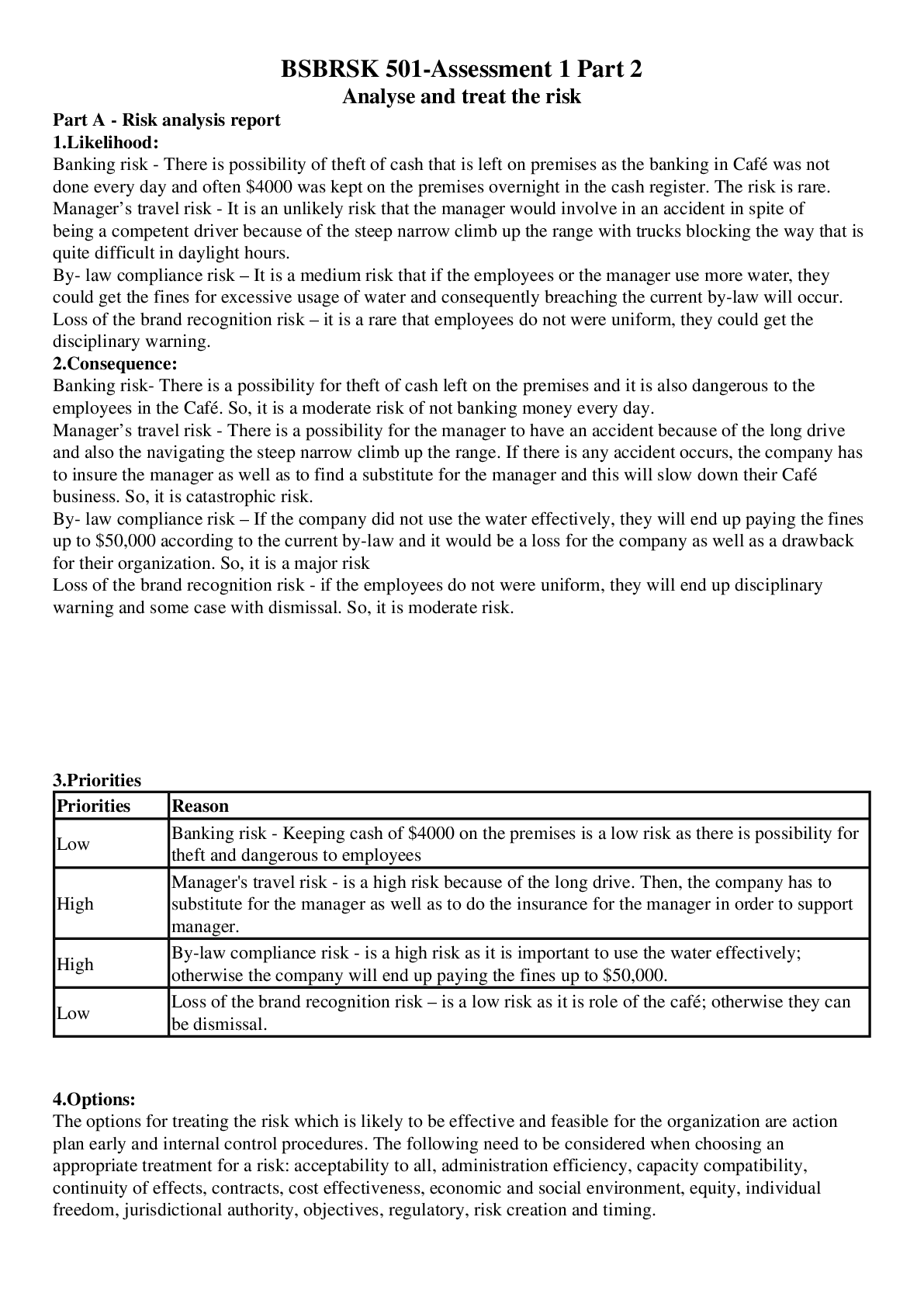 Preview image of [Solved] BSBRSK501 Assessment 1 Part 2 Burimnard document