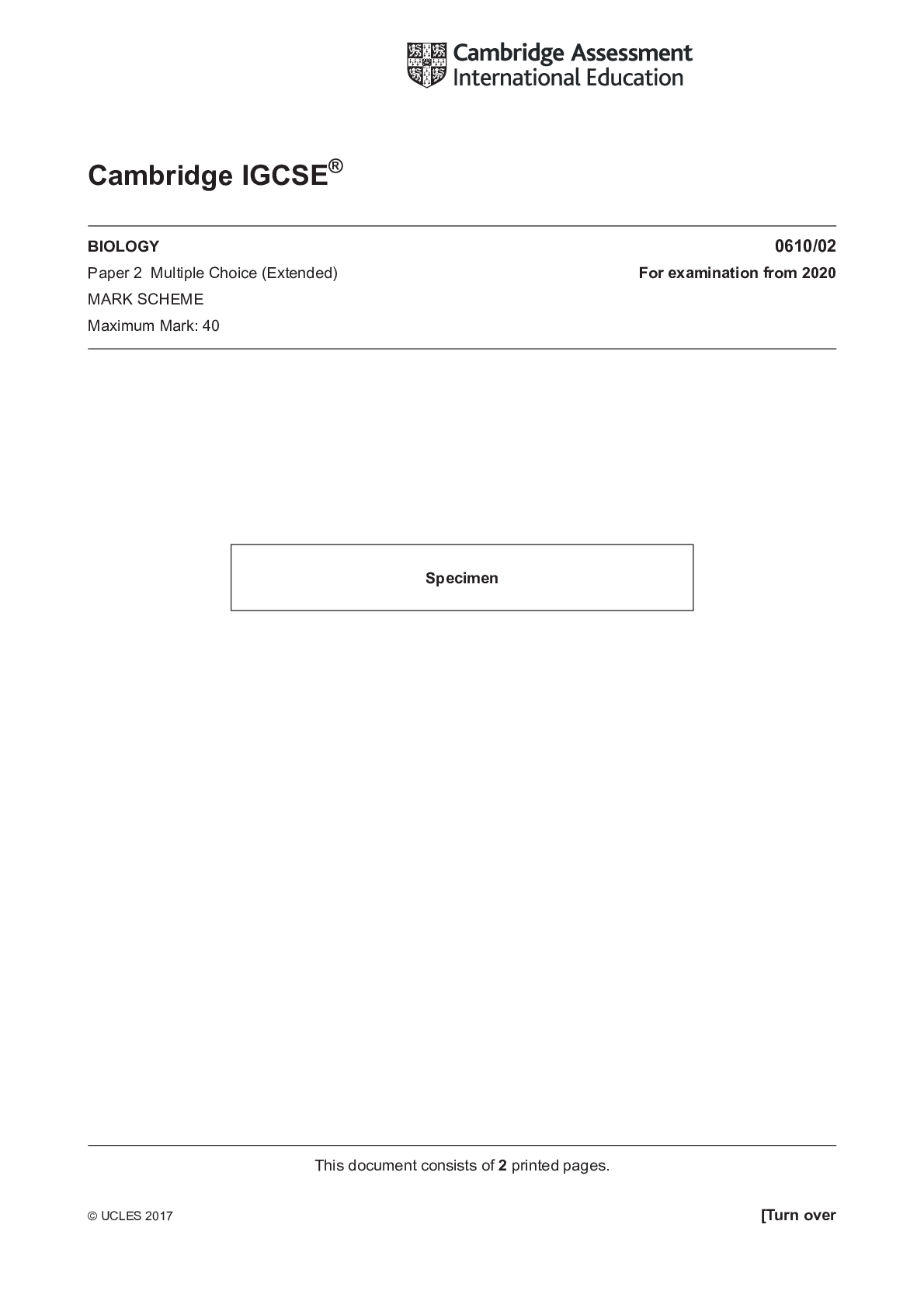 Preview image of Bio0610-2020-specimen-paper-2ms.pdf document