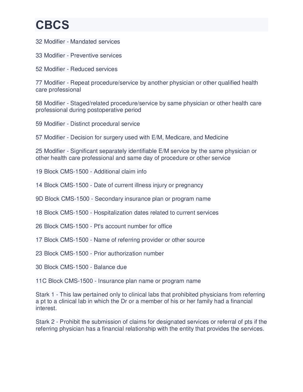 Preview image of CBCS document