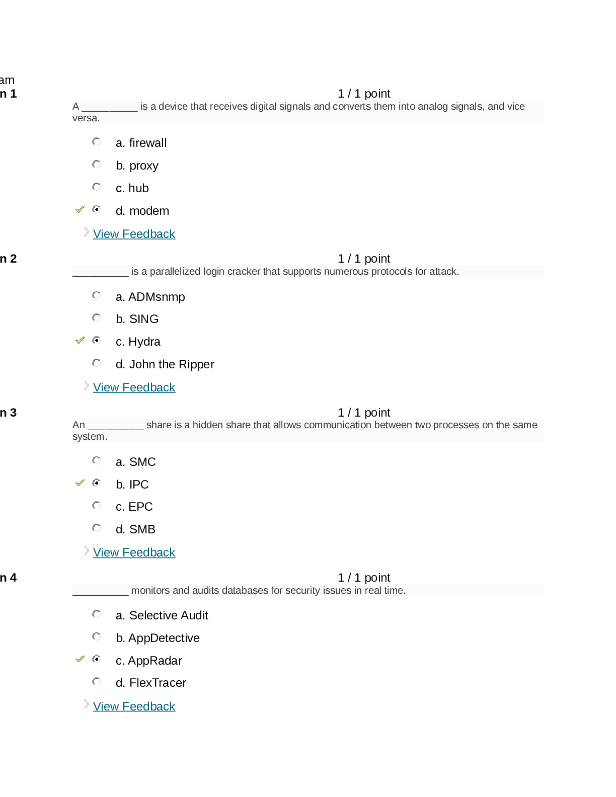 Preview of CMIT 321 Final Exam Version 2 2021/2022 | University of Maryland, University College