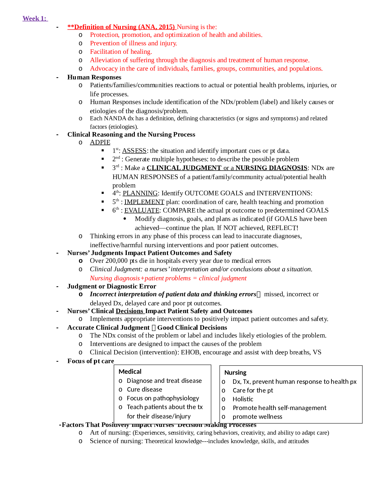 Preview image of NUR 301 CT MIDTERM EXAM STUDY GUIDE. document