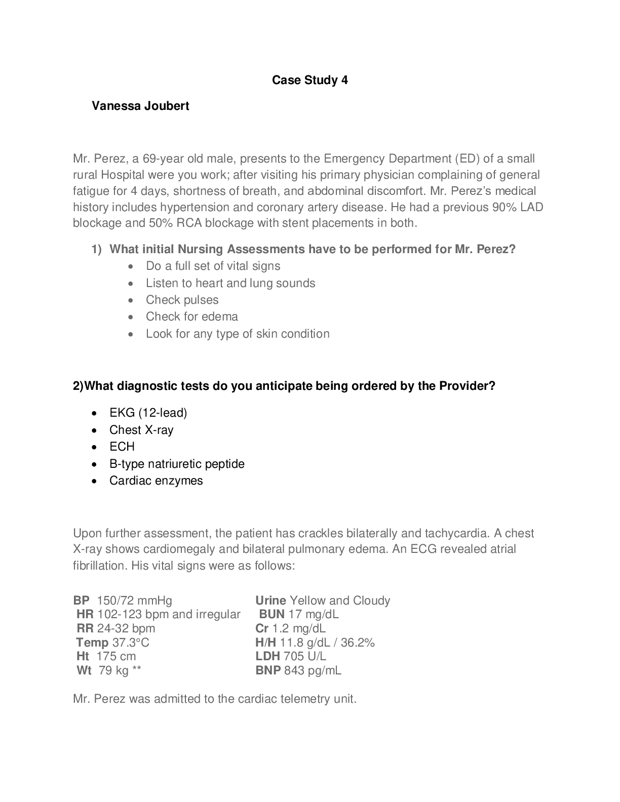 Preview image of Case Study 4 	Vanessa Joubert document