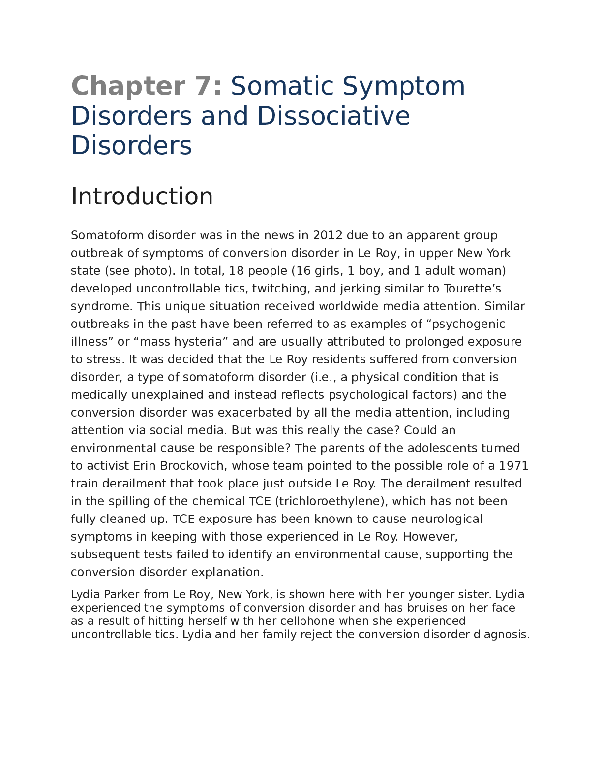 Preview image of PSY B32 Chapter 7 Somatic Symptom Disorders and Dissociative Disorders STUDY GUIDE document