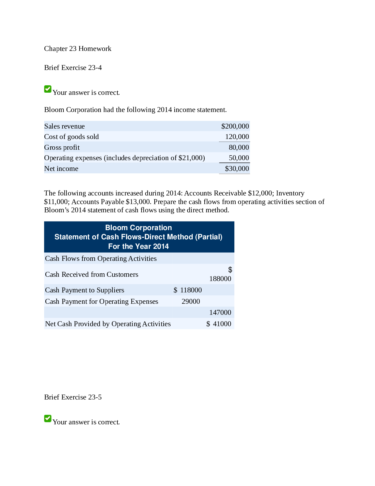 Preview image of Strayer University - ACC 305Chapter 23 Homework document