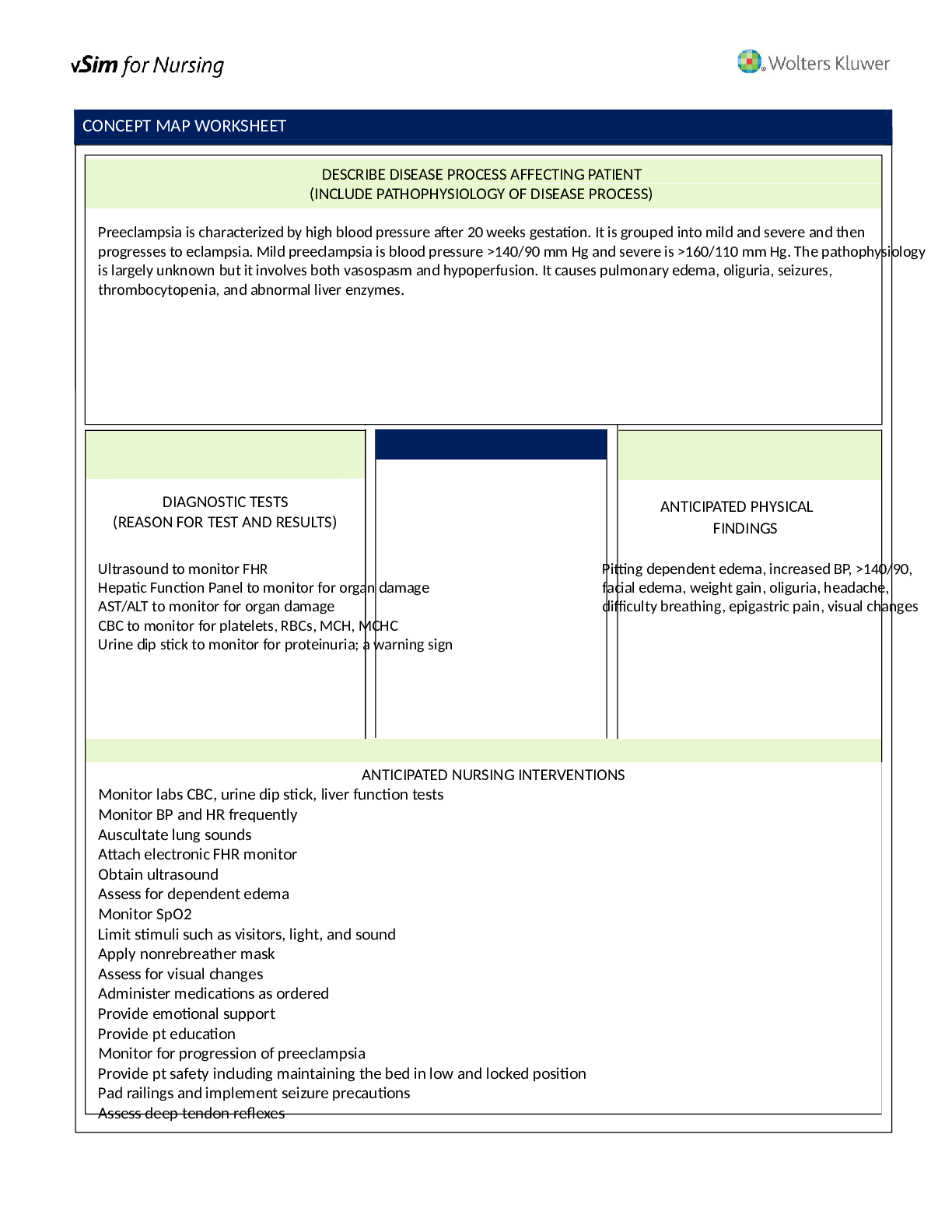 Preview image for Clinical v Sim Assignment Olivia Jones
