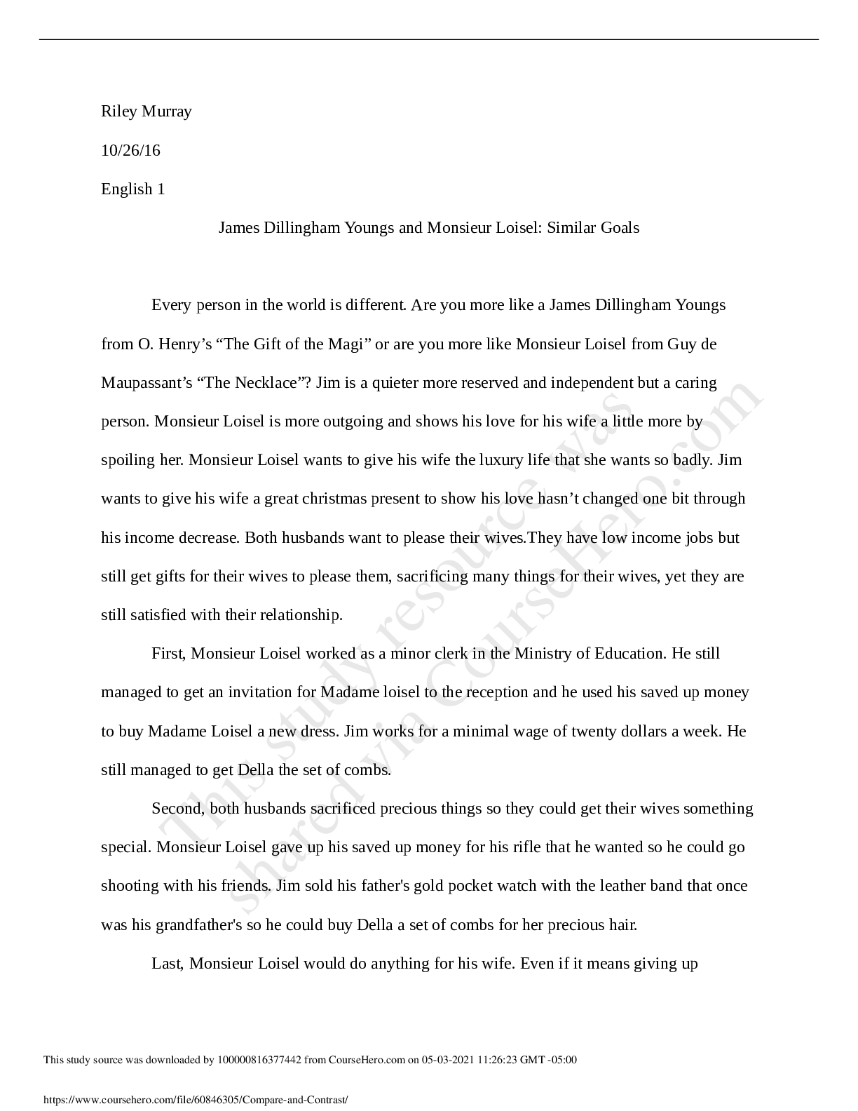 Preview image for Walden Iii HighENGLISH MISCCompare_and_Contrast