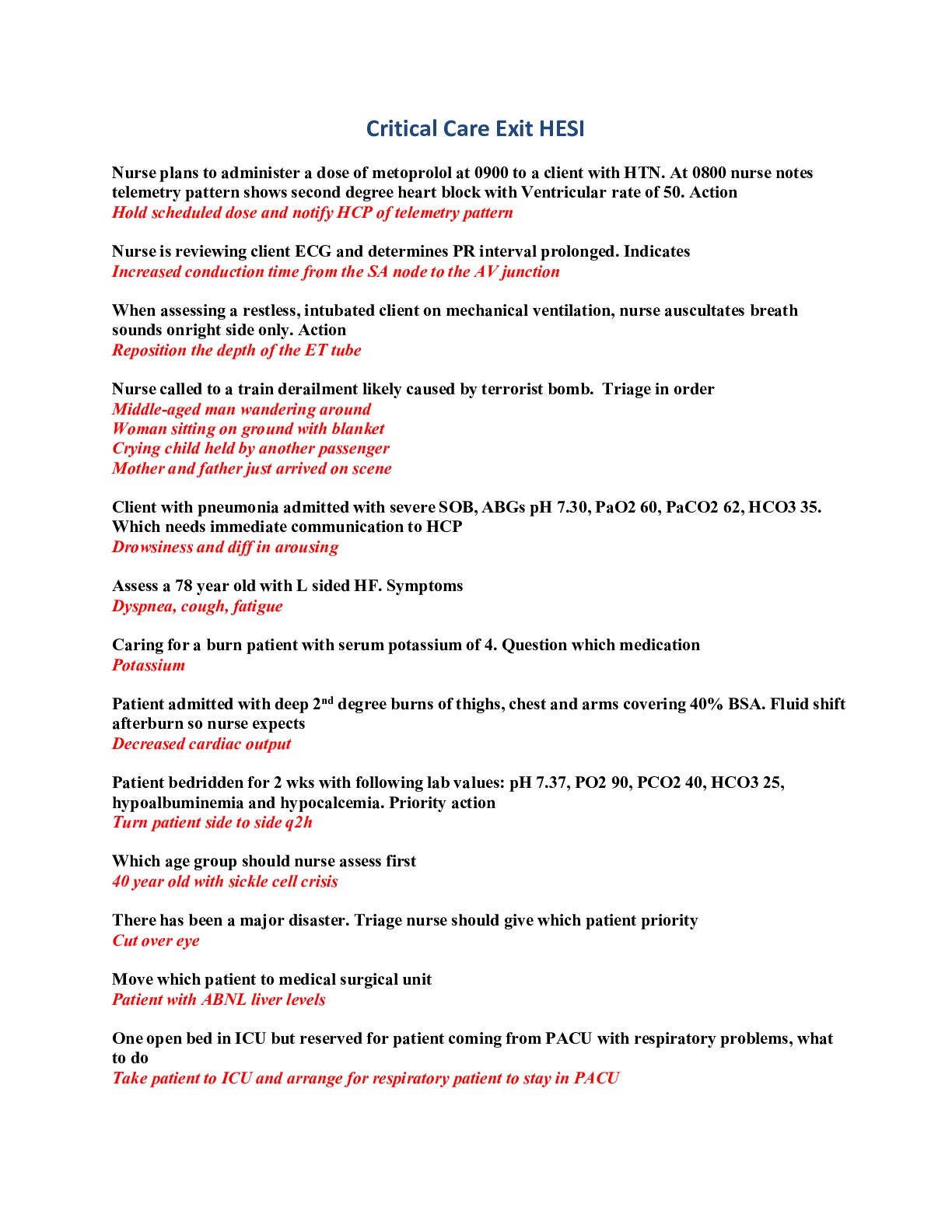 Preview image of Critical-Care-Exit-Hesi 2 document