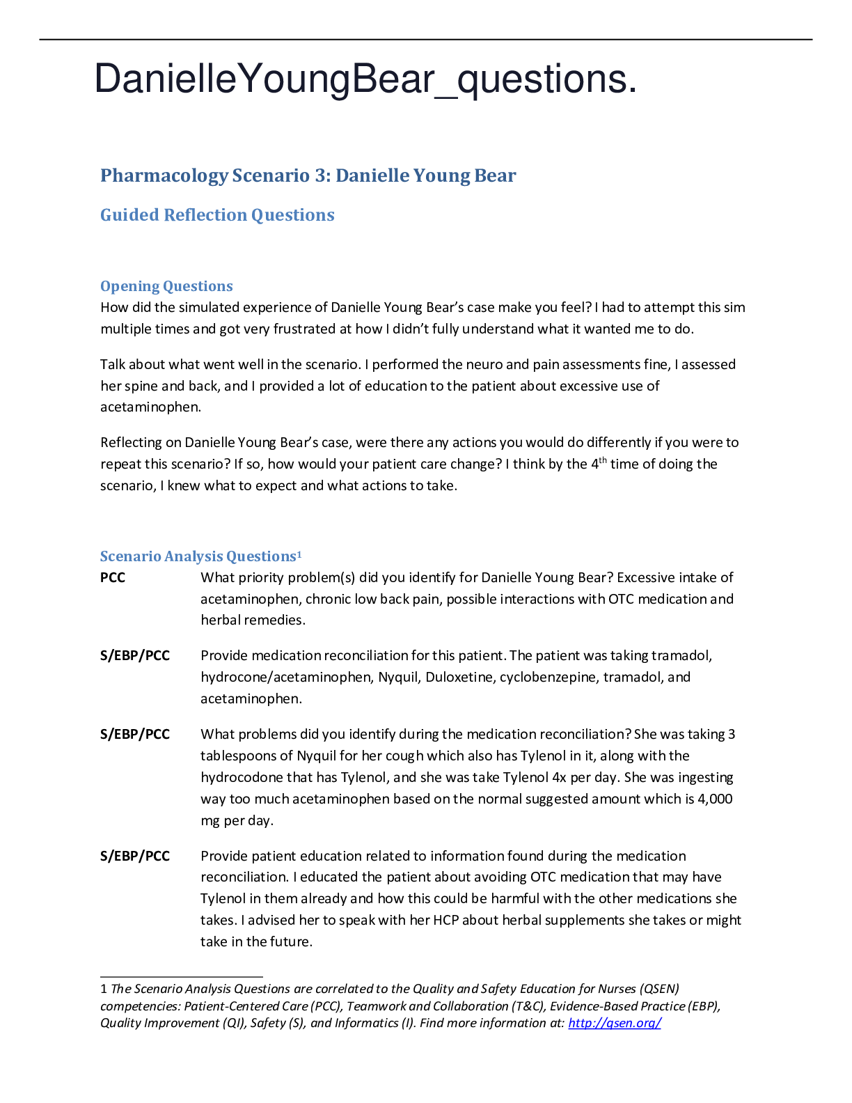 Preview image of DanielleYoungBear_questions.,WELL EXPLAINED GRADED A. document