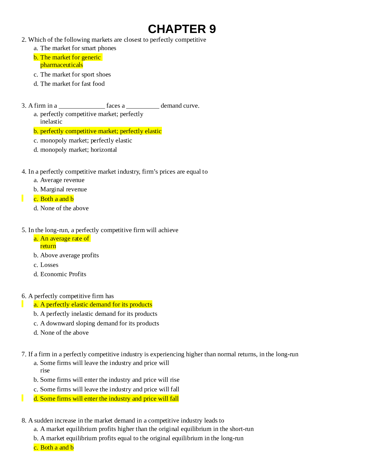 Preview image for ECON 101-CHAPTER-9-14