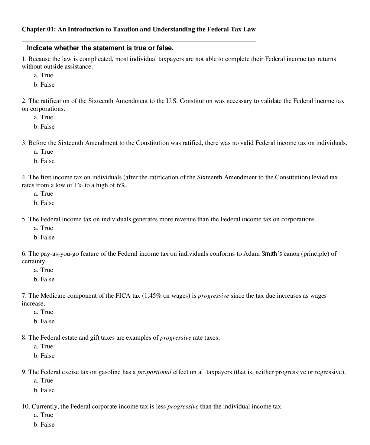 Recommended document preview for South-Western Federal Taxation 2024 Comprehensive Volume 47th Edition By by Young, Persellin, Nellen, Maloney, Cuccia, Lassar, Cripe Test Bank
