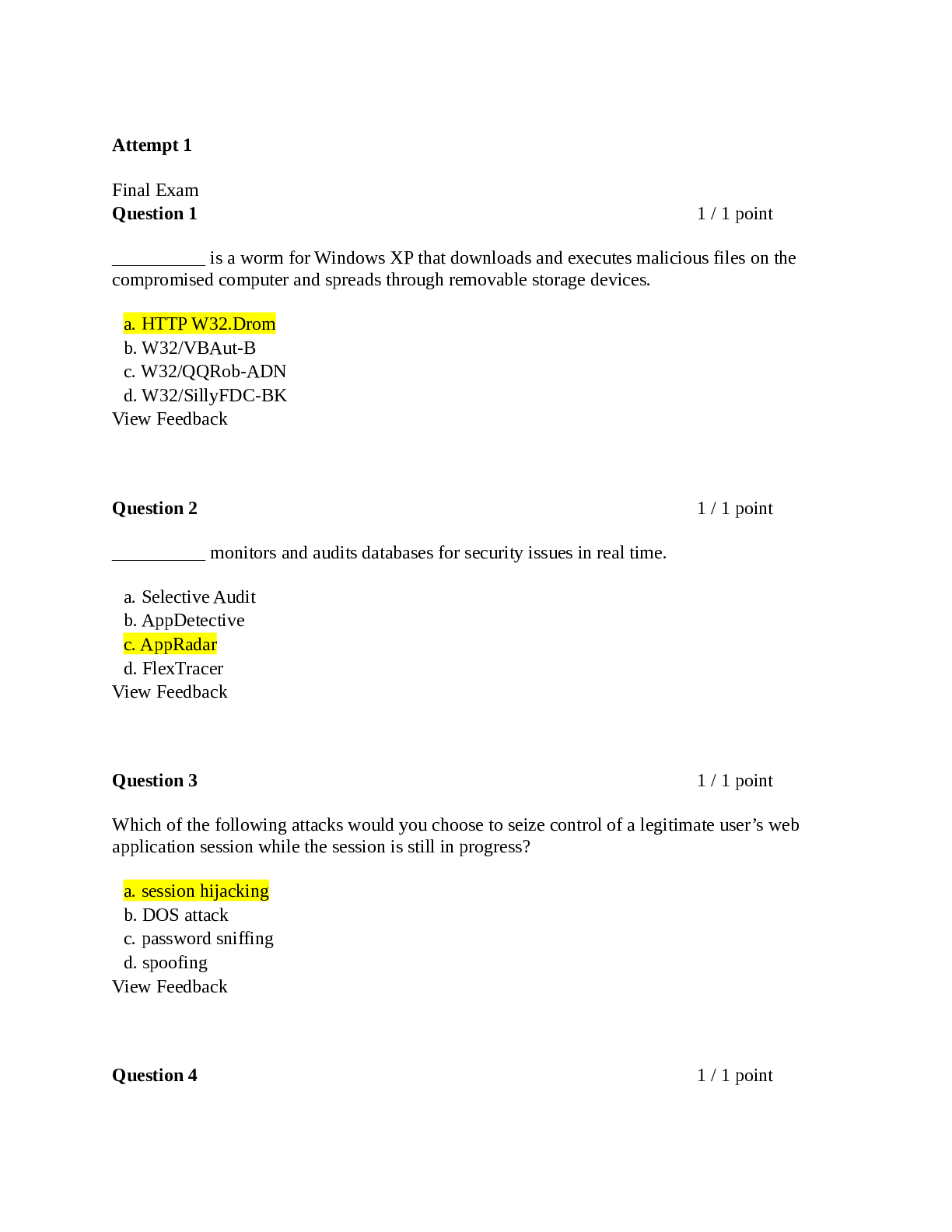 Preview of CMIT 350 Ethical Hacking Final Exam 2 2021/2022-All Answers Correct