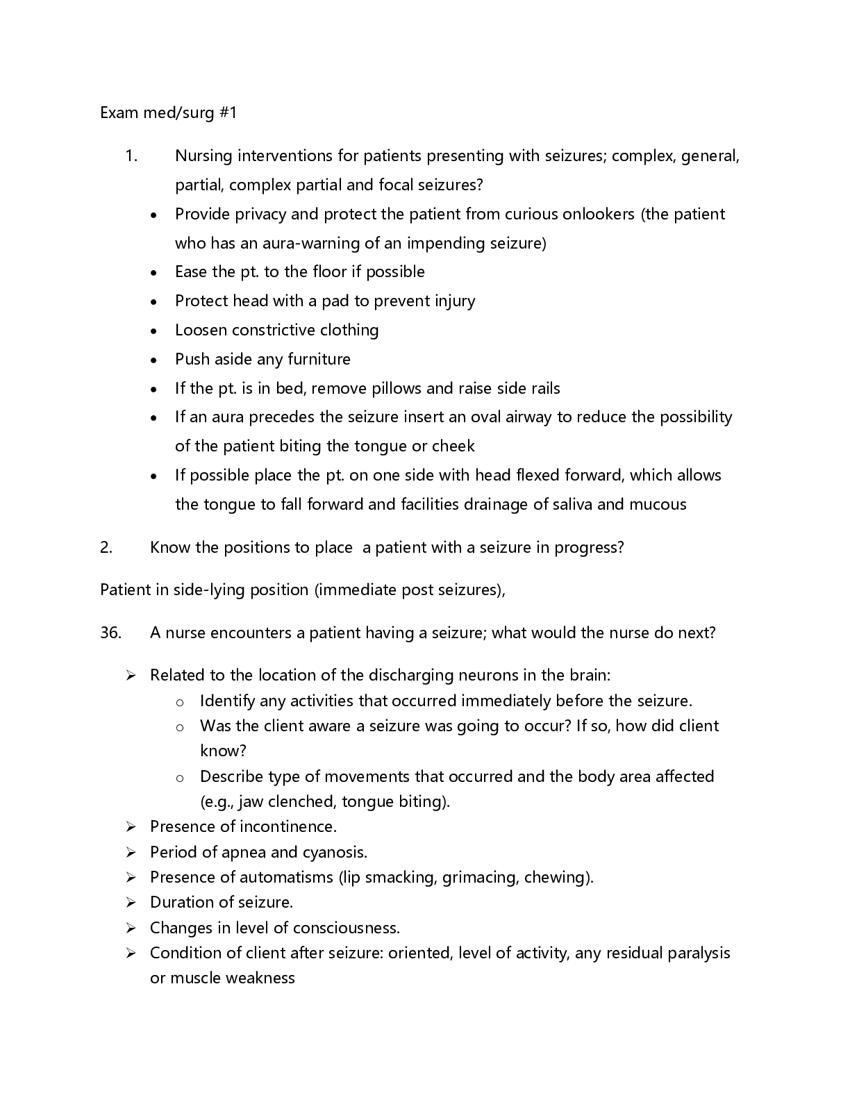 Preview image of Exam med 1. detailed exam updated lately document