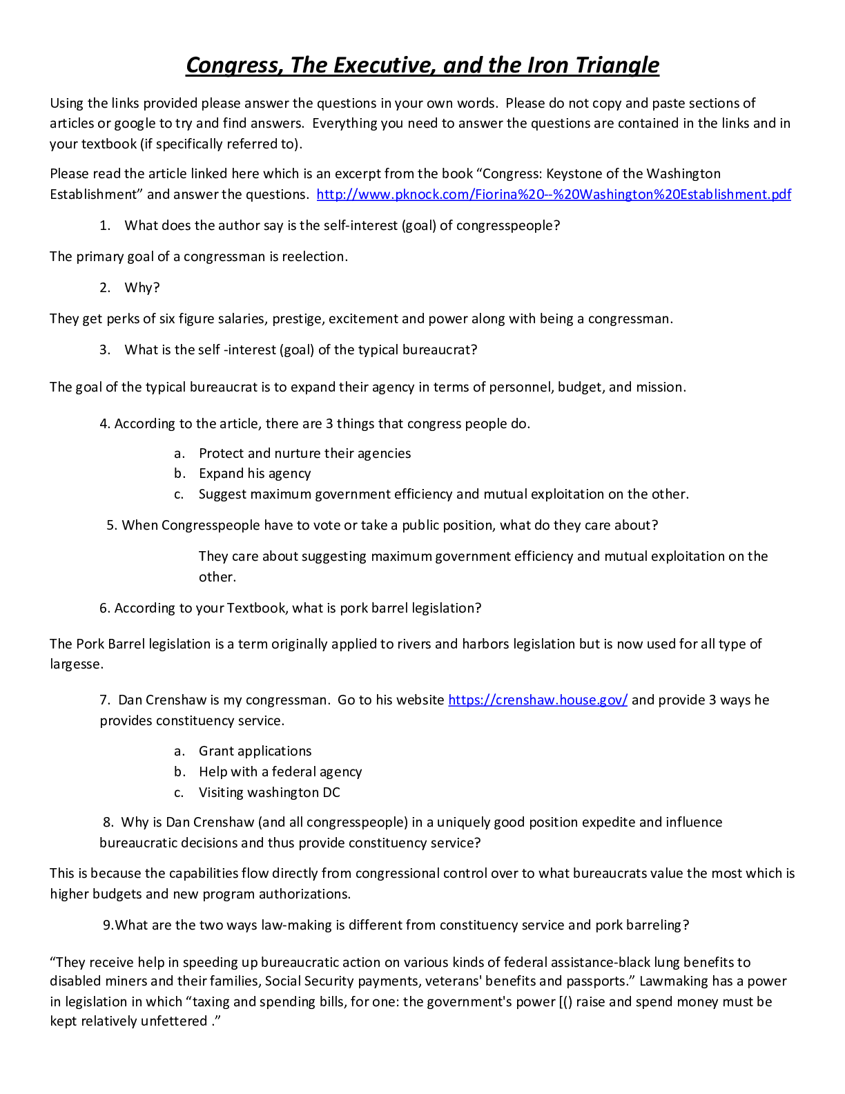 Preview image of Executive branch Iron Triangle COvid online lecture summer 2020 revised document