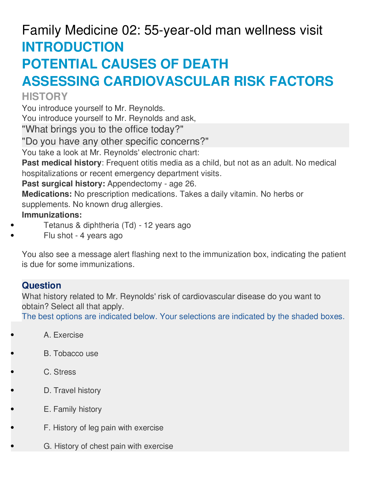Preview image for Family Medicine 02 Wellness Visit.docx