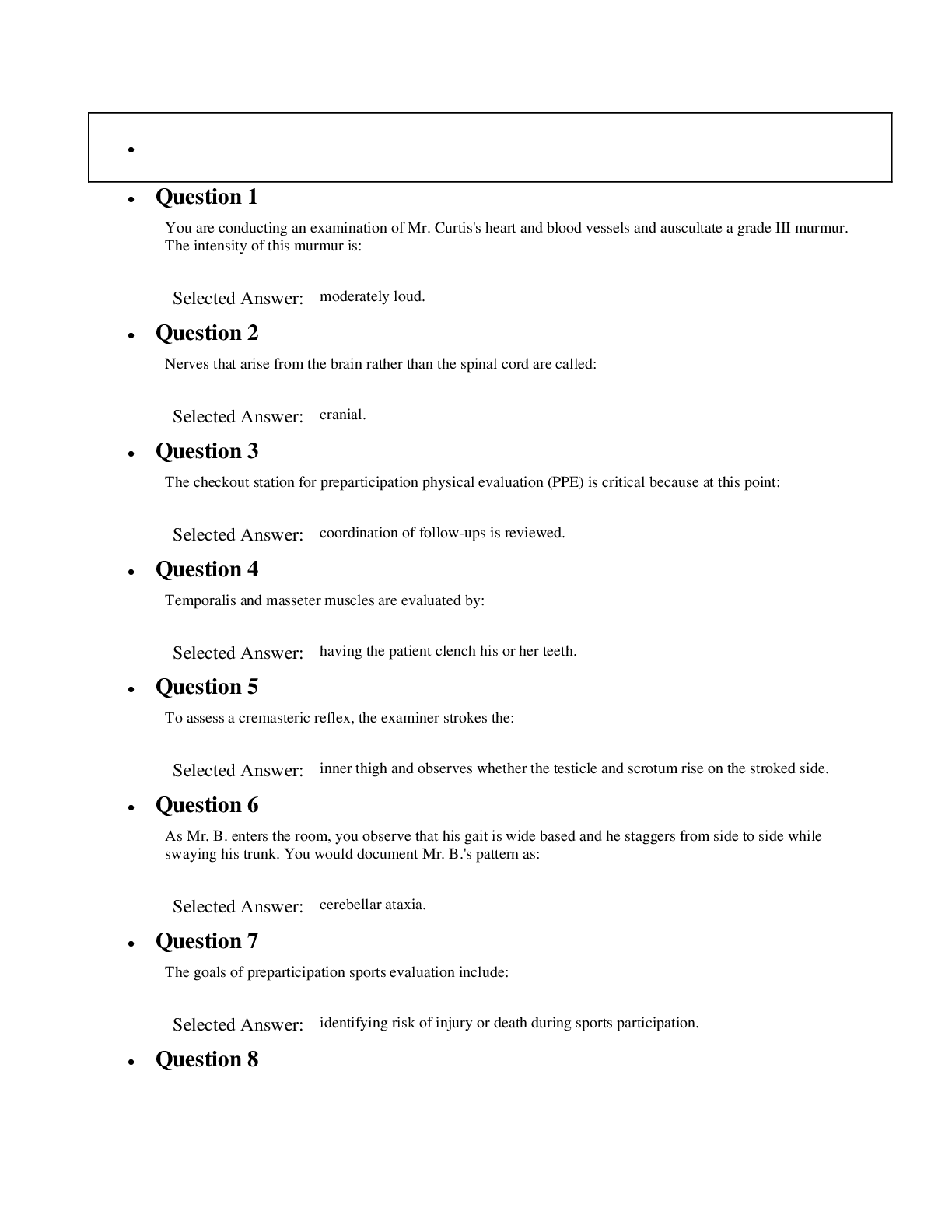 Preview image for NURS 6512 FINAL EXAM – QUESTION AND ANSWERS