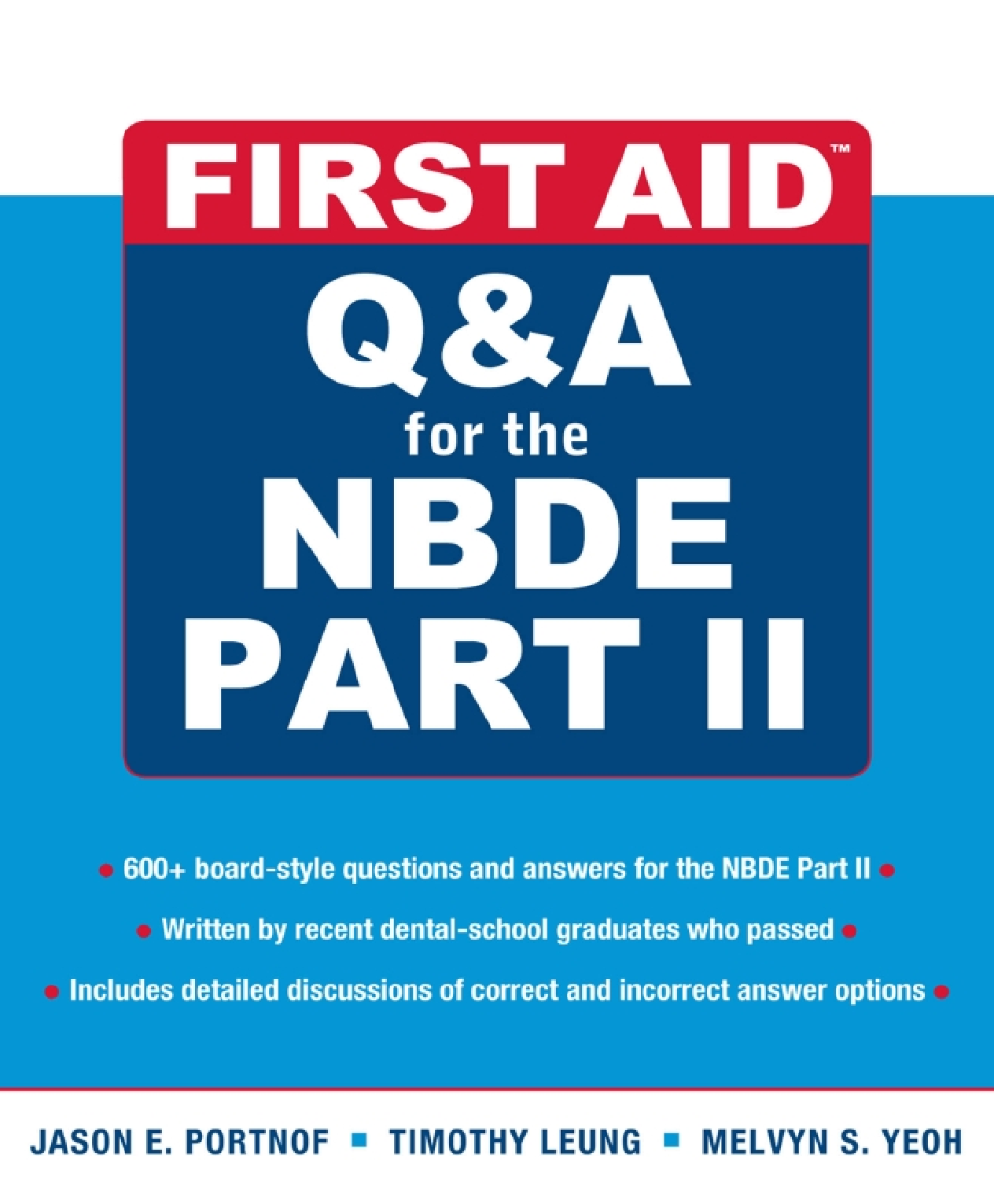 Preview image for FIRST AID QUESTIONS AND ANSWERS FOR THE NBDE  PART II