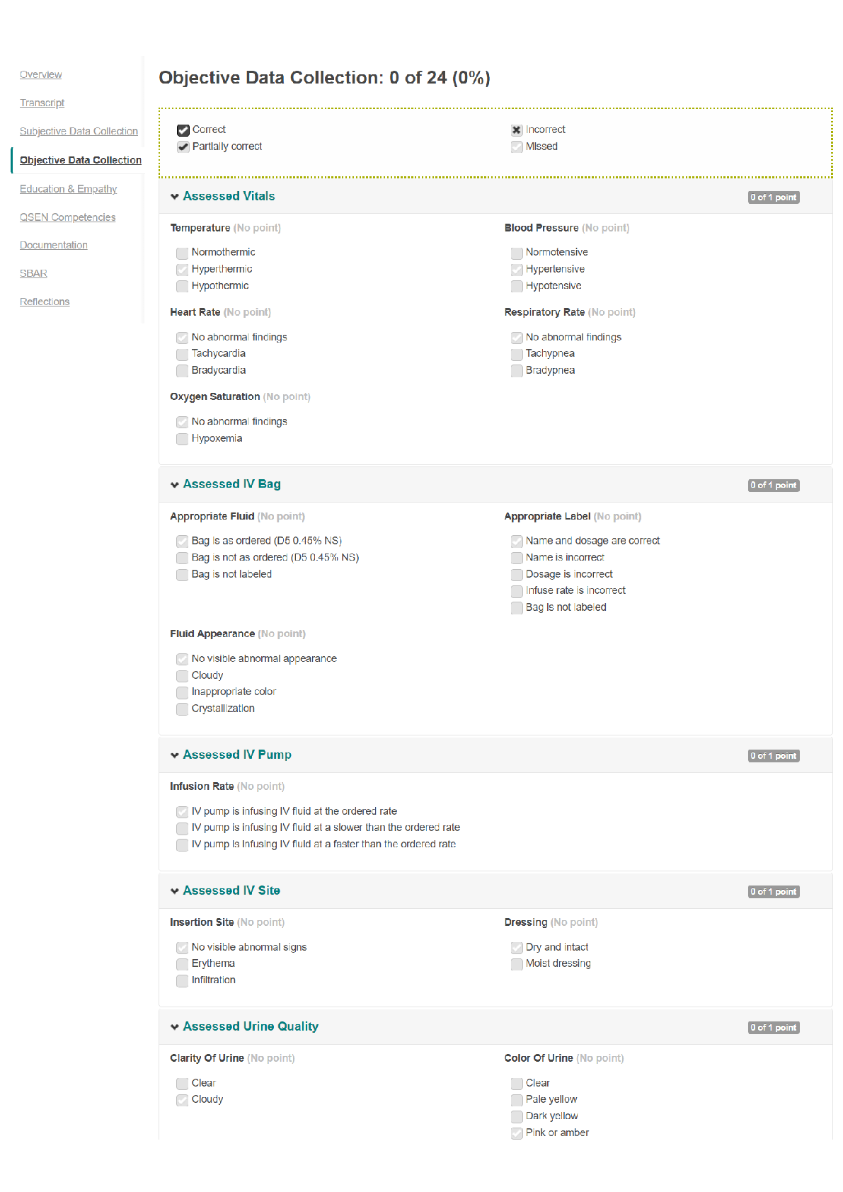 Preview image for NURS 201 Focused Exam Infection Objective Shadow Health
