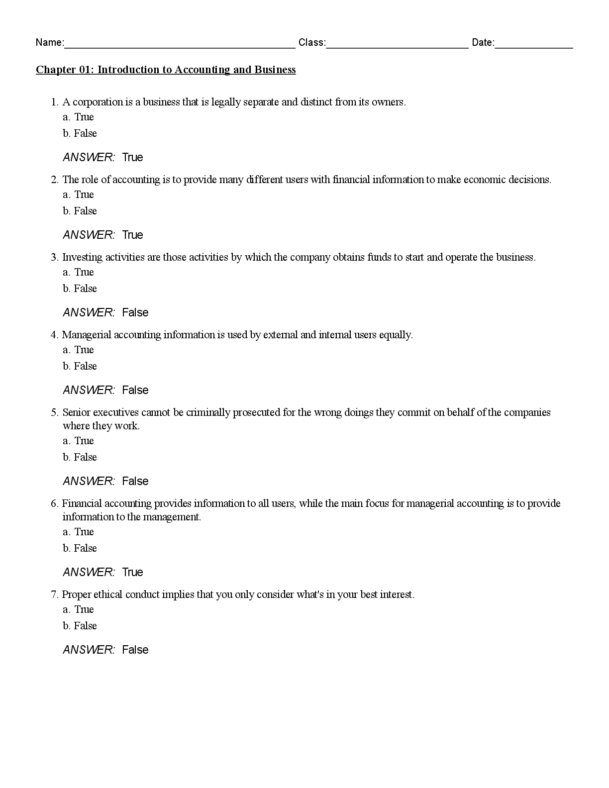 Recommended document preview for Test Bank For Financial Accounting 16th Edition By Carl Warren, Jefferson Jones, William Tayler, chapt 1-14