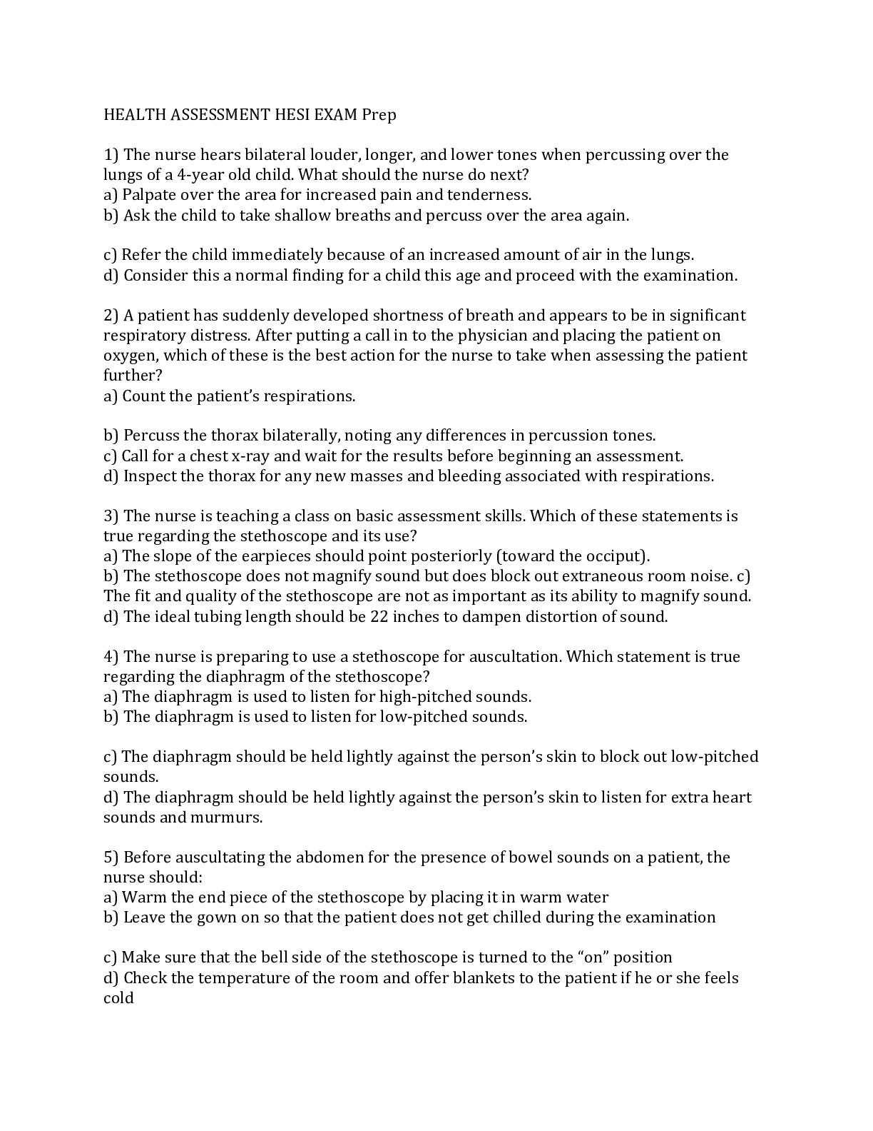 Preview image for HEALTH_ASSESSMENT_HESI_EXAM.