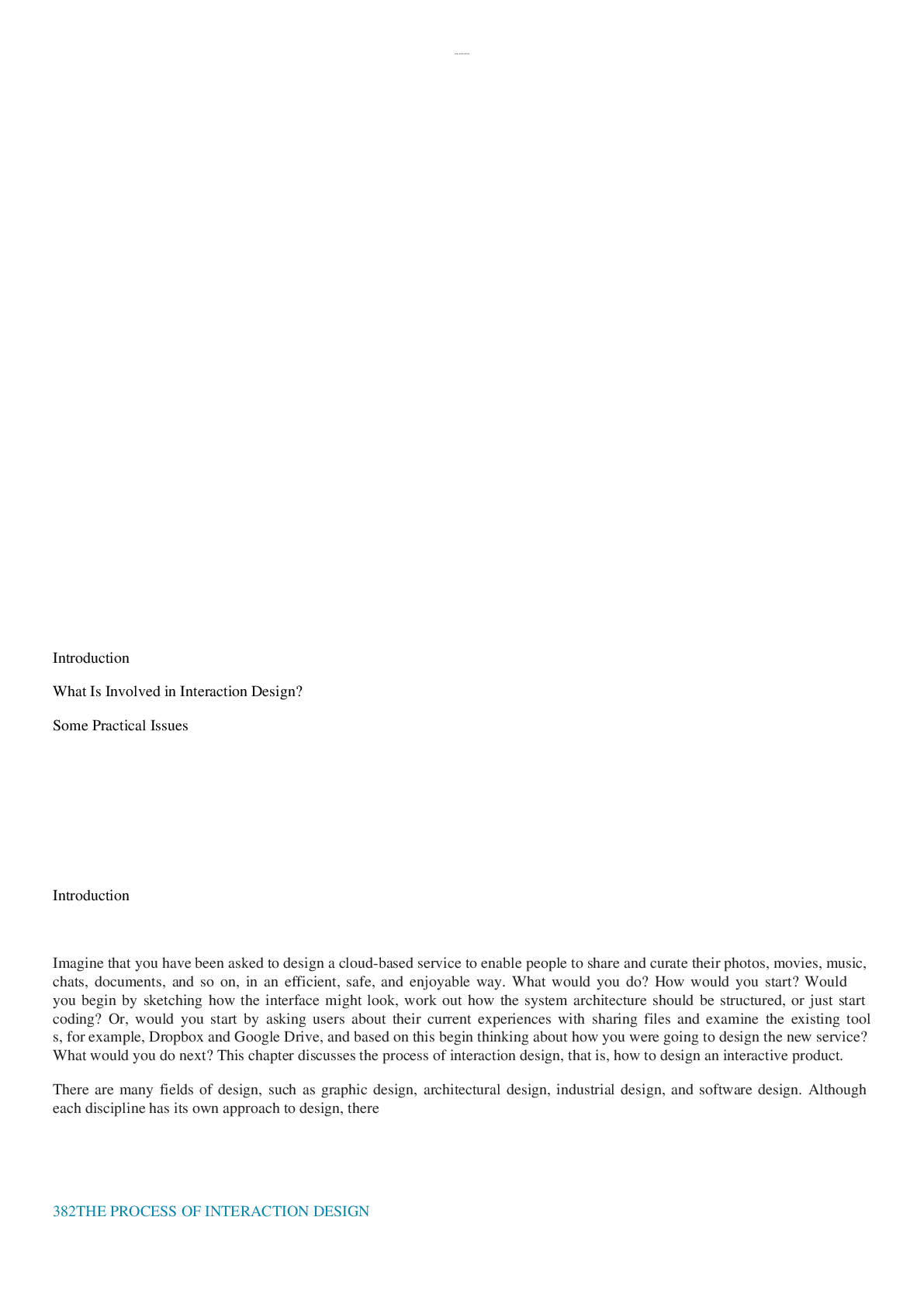 HRM 300 Chapter 02 The Process of Interaction Design | ScholarFriends